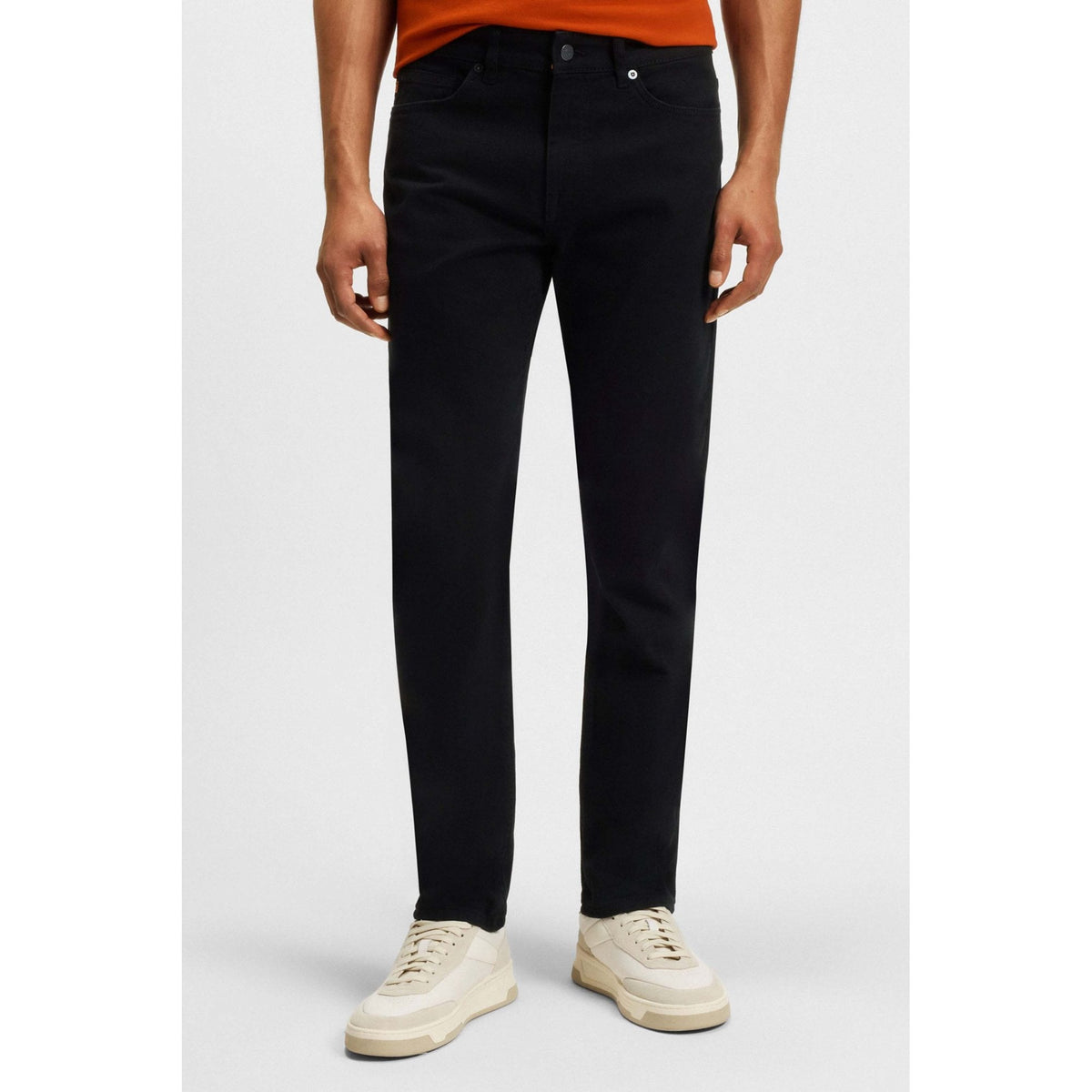 Boss 50521261 Delaware Bo Cobra Slim Fit Comfort Stretch Denim Jean - Black