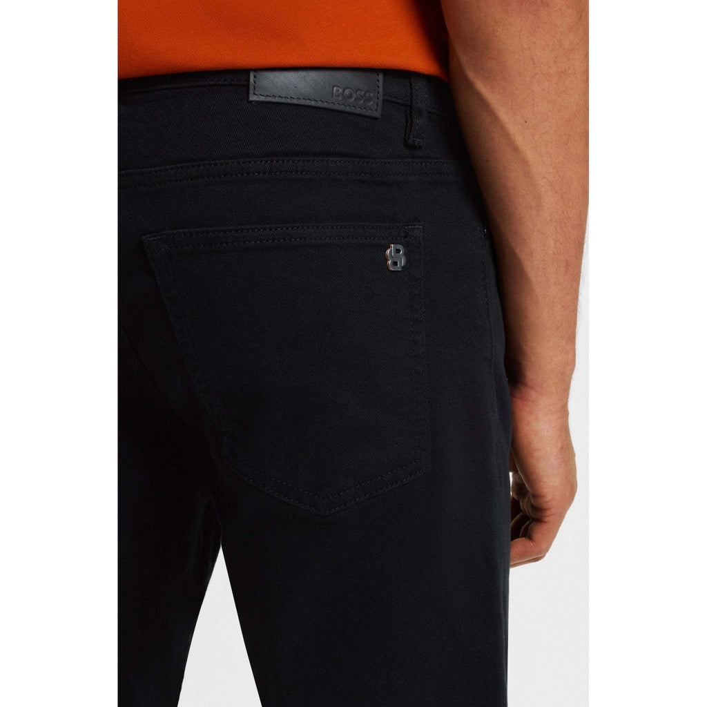 Boss 50521261 Delaware Bo Cobra Slim Fit Comfort Stretch Denim Jean - Black