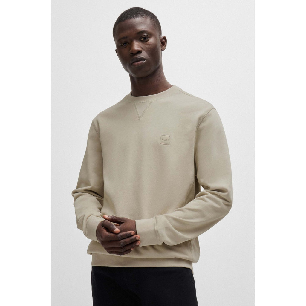 Boss 50509323 Westart Tonal Small Patch Logo Crew Sweat Top