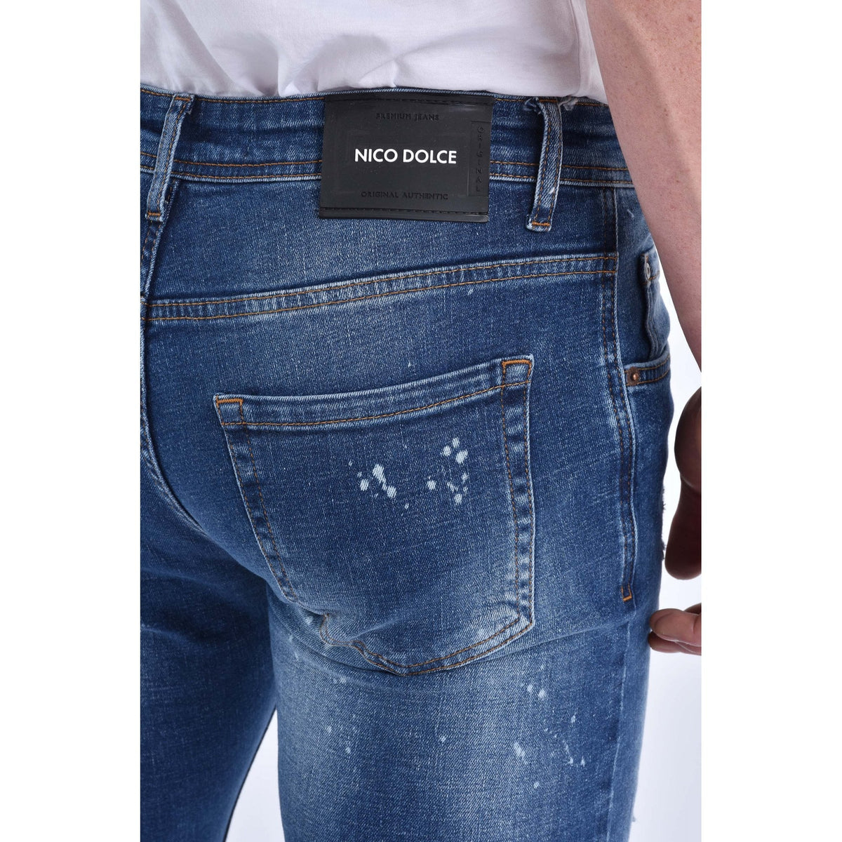 Nico Dolce | Rocky Slim Fit Stretch Denim Wash Jean
