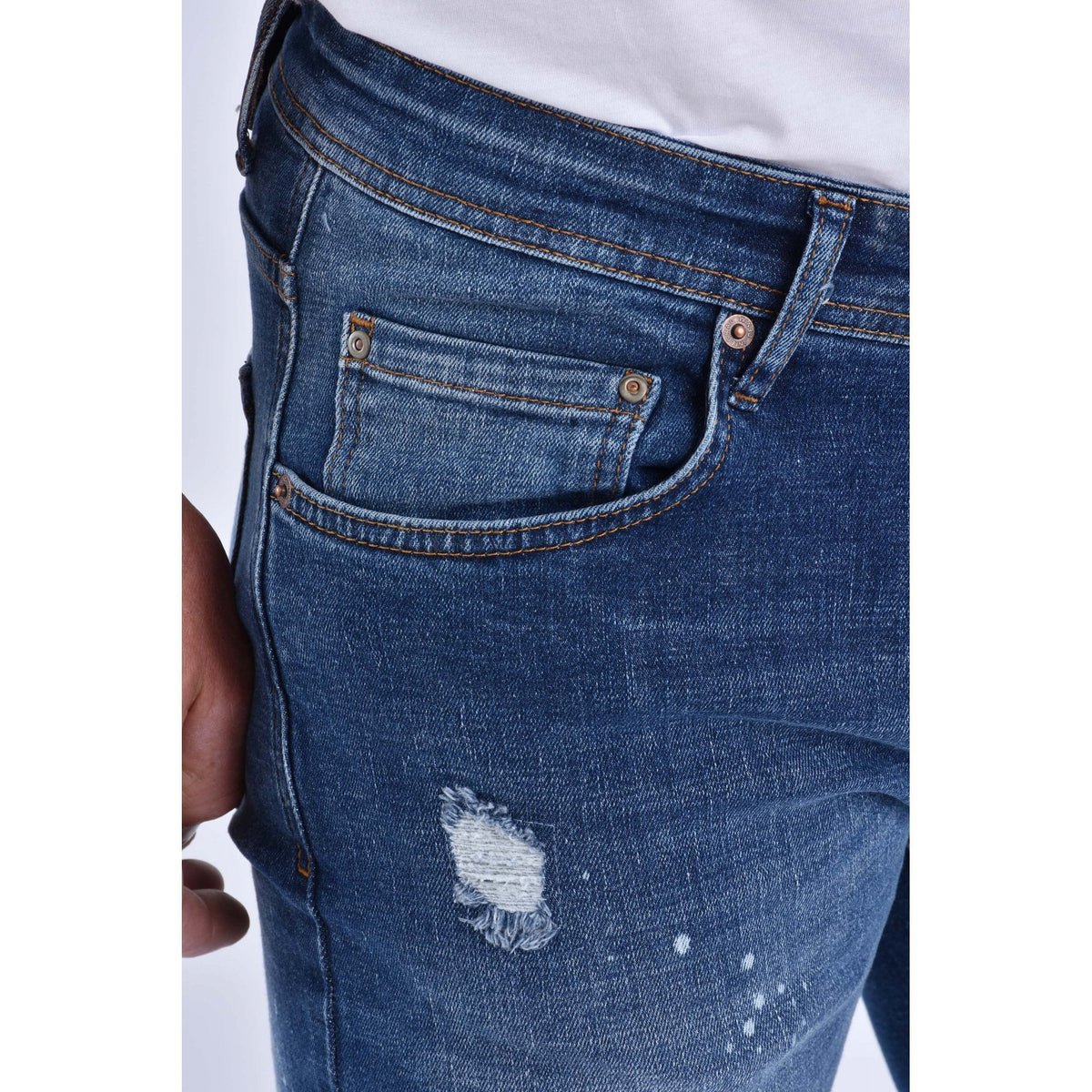 Nico Dolce | Rocky Slim Fit Stretch Denim Wash Jean