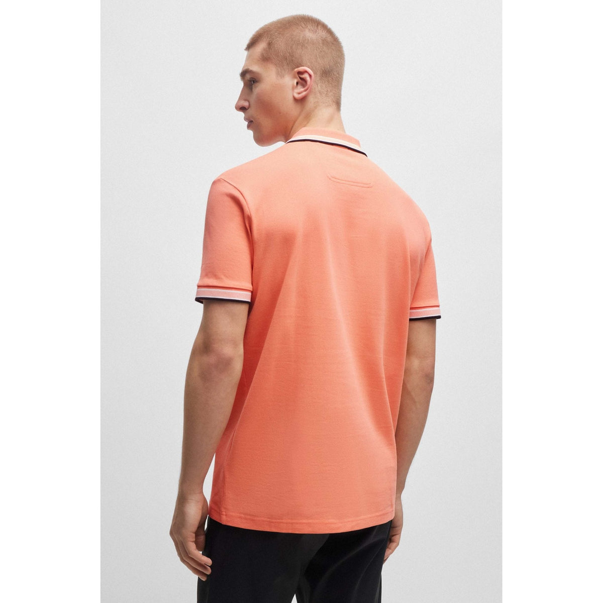 Hugo Boss | 50469055 Paddy Plain Cotton Pique Polo Undercollar Logo T-Shirt