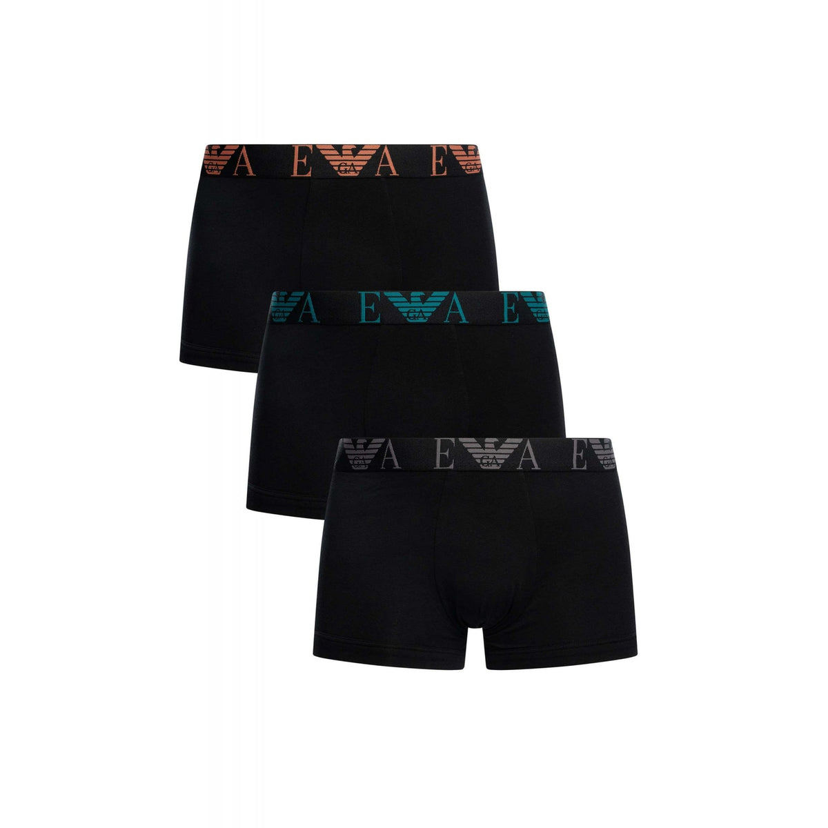 EA7 | Emporio Armani AF10778 MC061 Three-pack Boxer Brief Underwear Set - Black