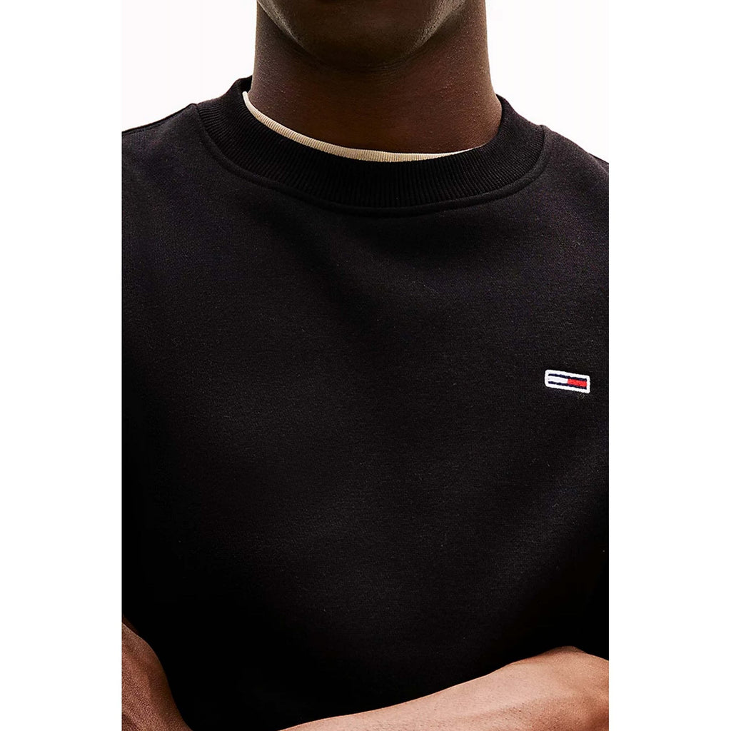 Tommy Jeans | DM20741 Brushed Fleece Small Flag Logo Crew Sweat Top