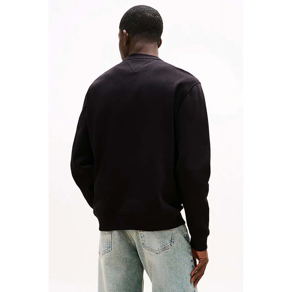 Tommy Jeans | DM20741 Brushed Fleece Small Flag Logo Crew Sweat Top