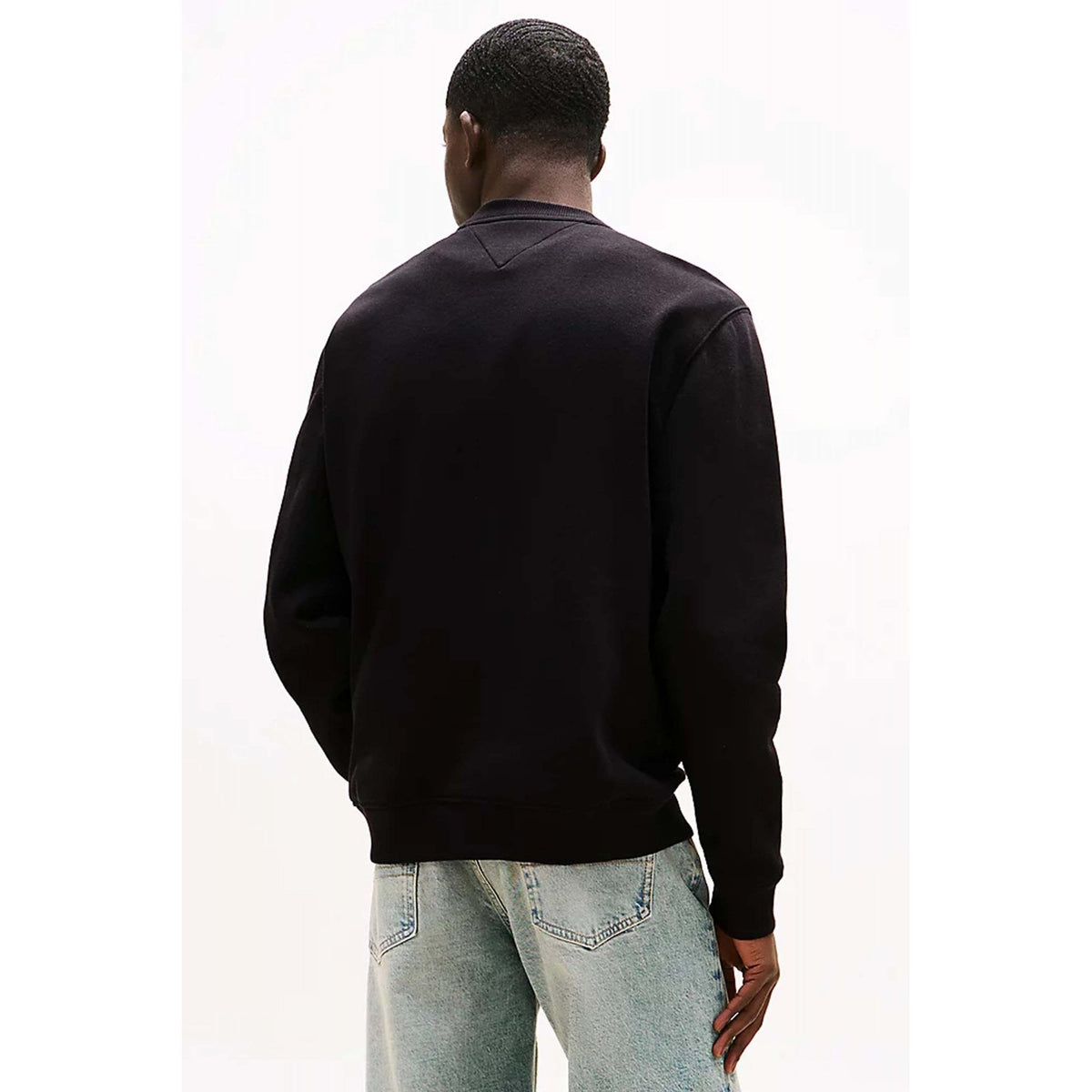 Tommy Jeans | DM20741 Brushed Fleece Small Flag Logo Crew Sweat Top