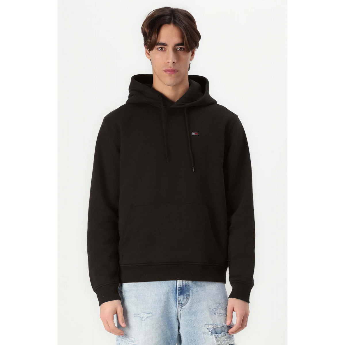 Tommy Jeans | DM20742 Regular Core Small Flag Logo Fleece Overhead Hood Top