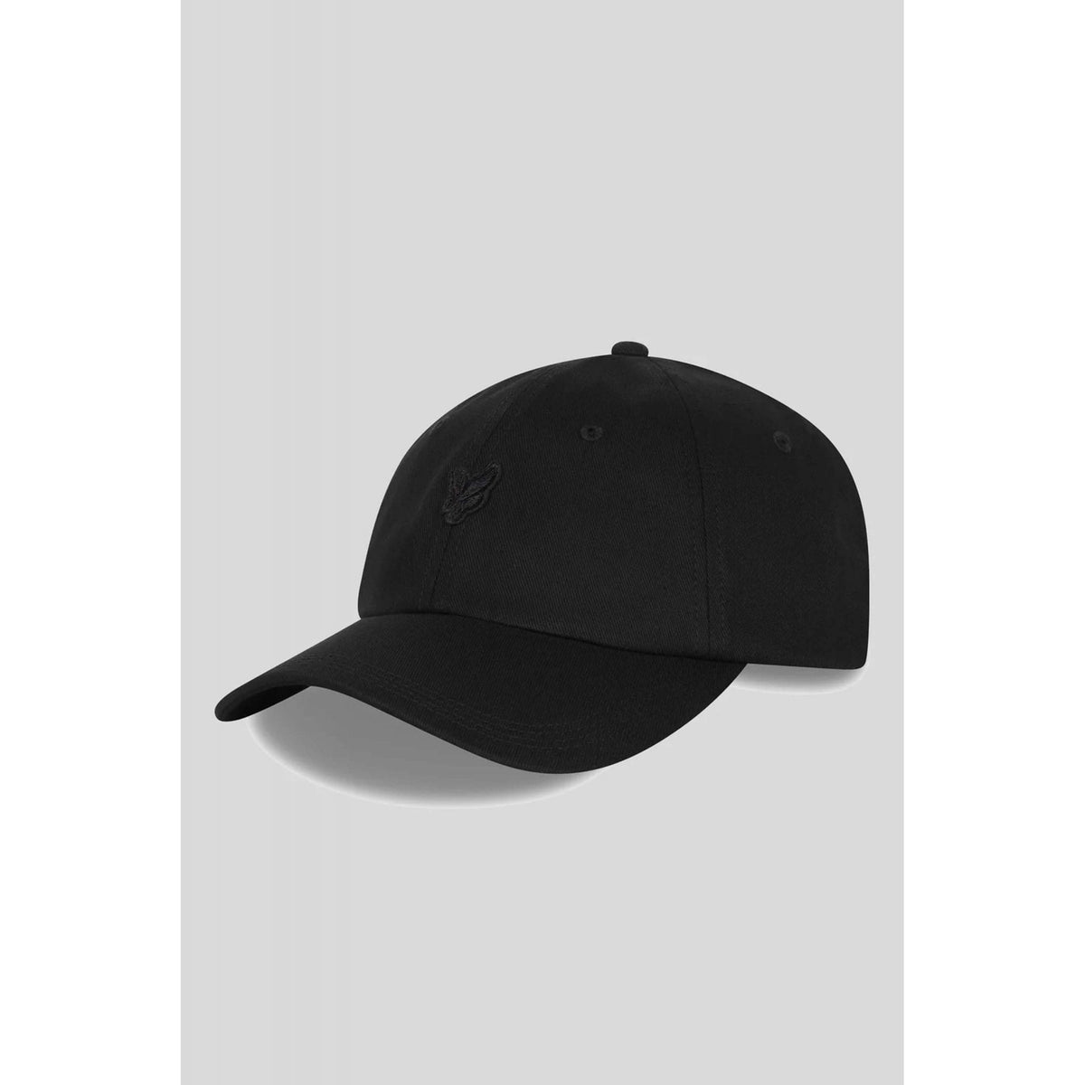 Lyle & Scott | HE2322A Vintage Cotton Tonal Eagle Baseball Cap - Black/Black