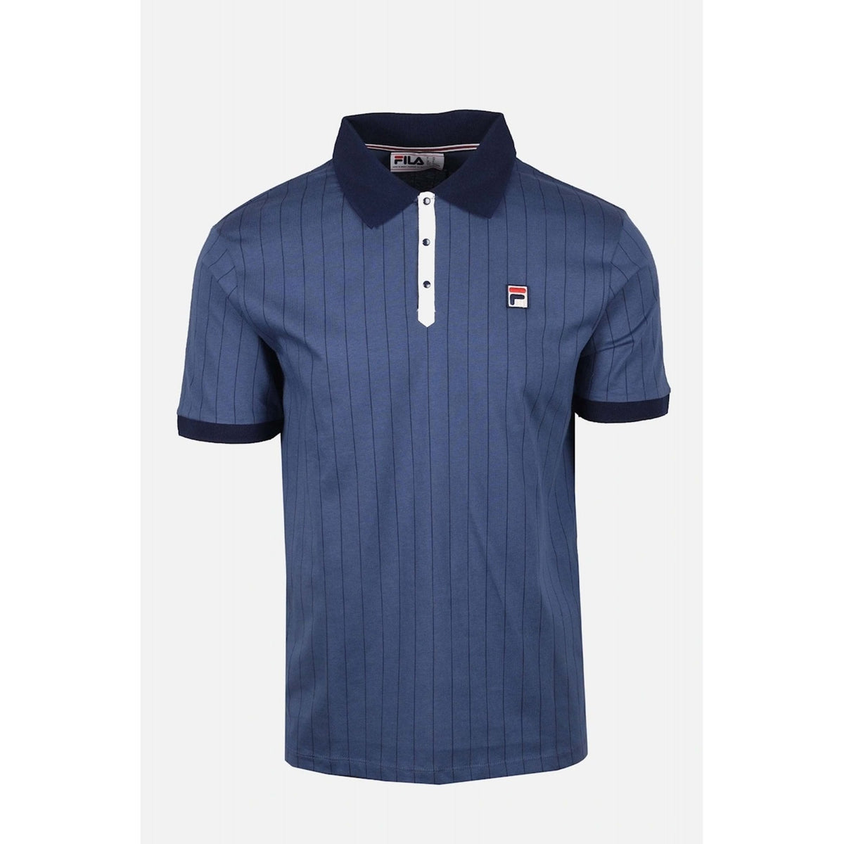 Fila Vintage BB1 LM1839AT Classic Striped Polo T-Shirt