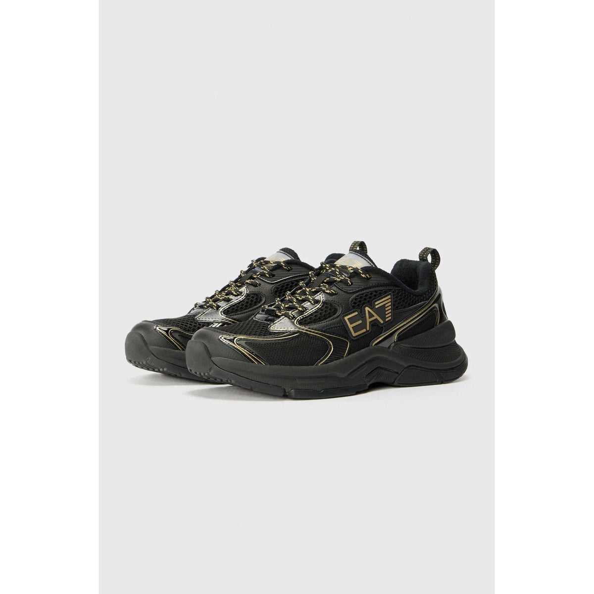 EA7 | Emporio Armani X8X249 XK446 Predator Logo Textured Mesh Style Trainer