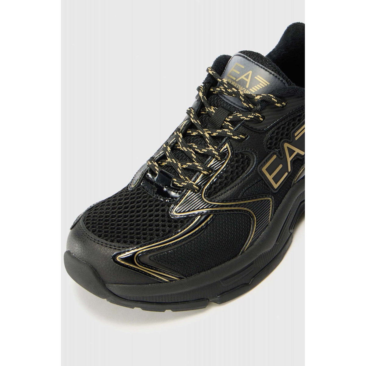 EA7 | Emporio Armani X8X249 XK446 Predator Logo Textured Mesh Style Trainer