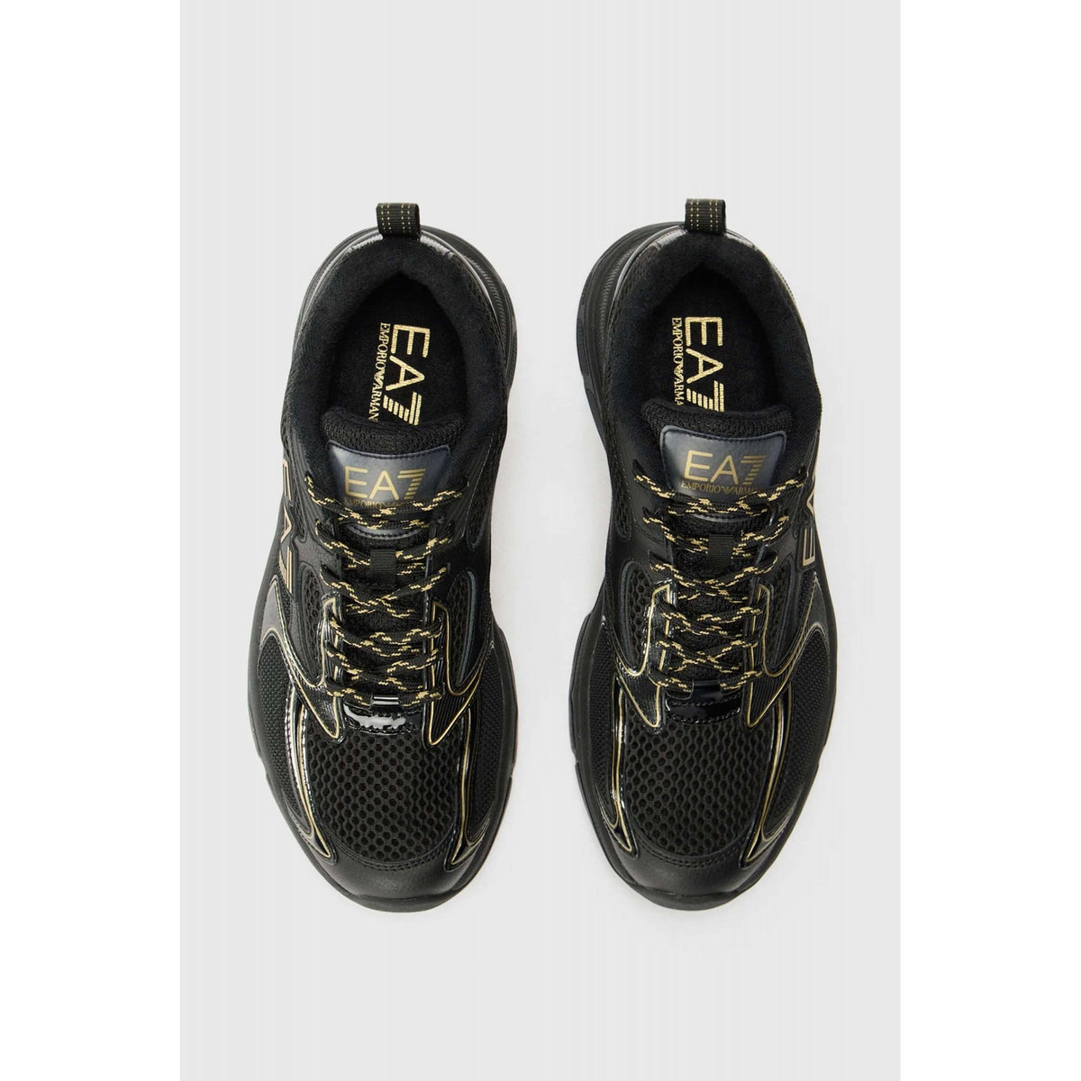 EA7 | Emporio Armani X8X249 XK446 Predator Logo Textured Mesh Style Trainer