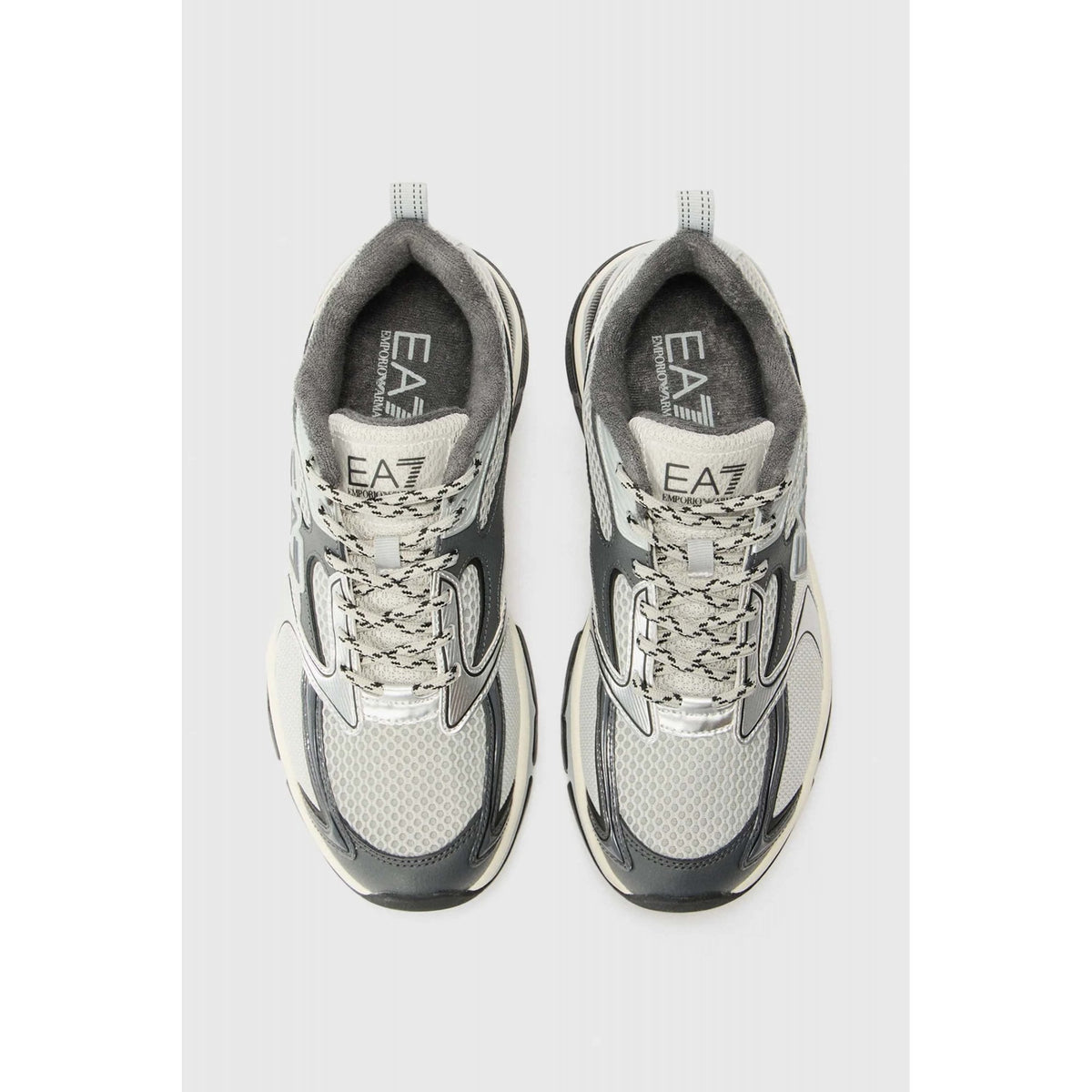 EA7 | Emporio Armani X8X249 XK446 Predator Logo Textured Mesh Style Trainer