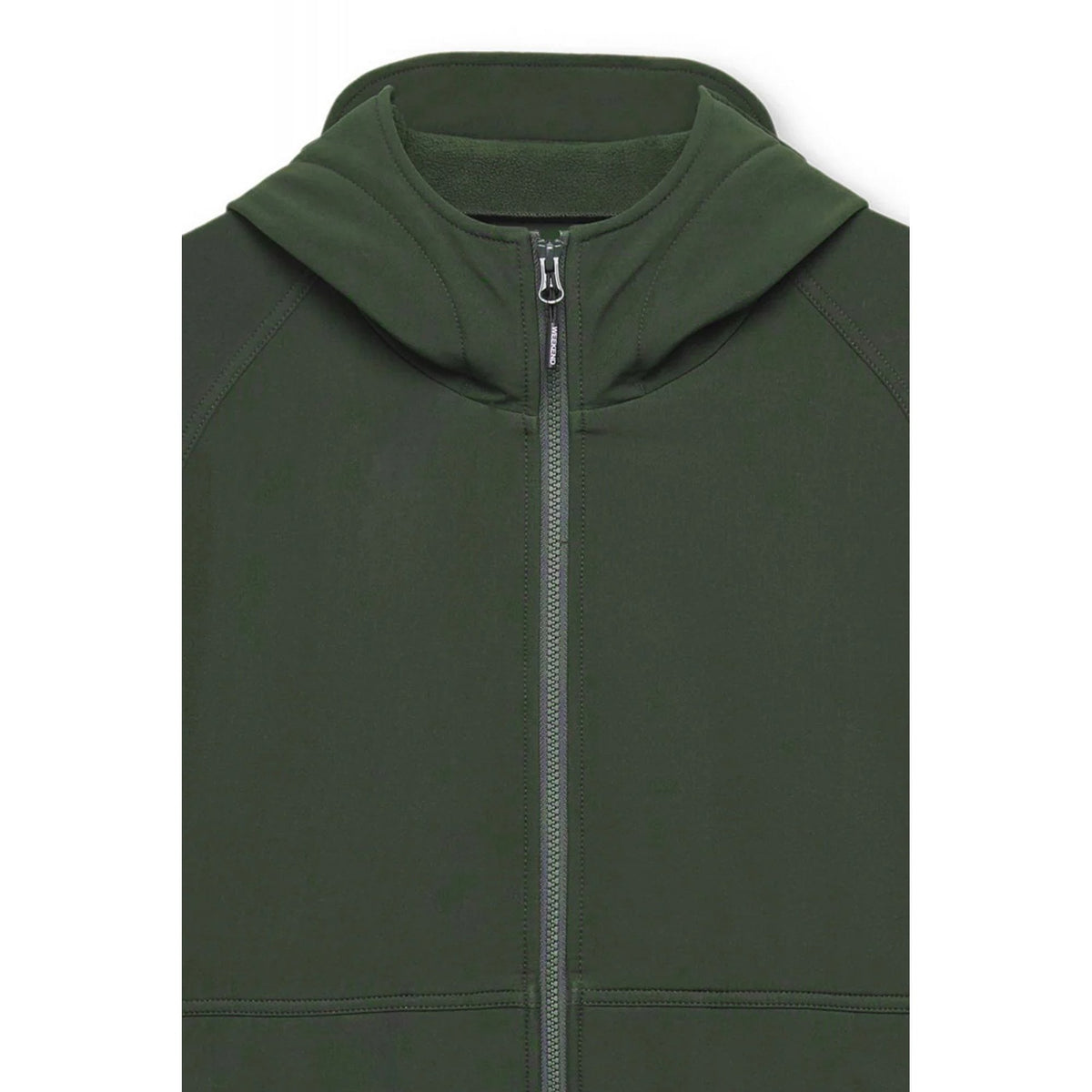Weekend Offender JK3A07 Sulta Softshell Bomber Lightweight Hood Jacket - Black Forest Green
