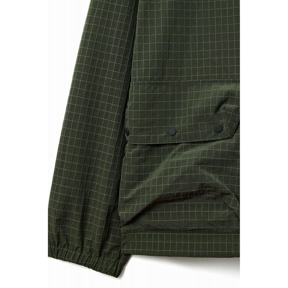 Weekend Offender OT3A05 Grohl Nylon Ripstop Overhead Lightweight Hood Top - Forest Green