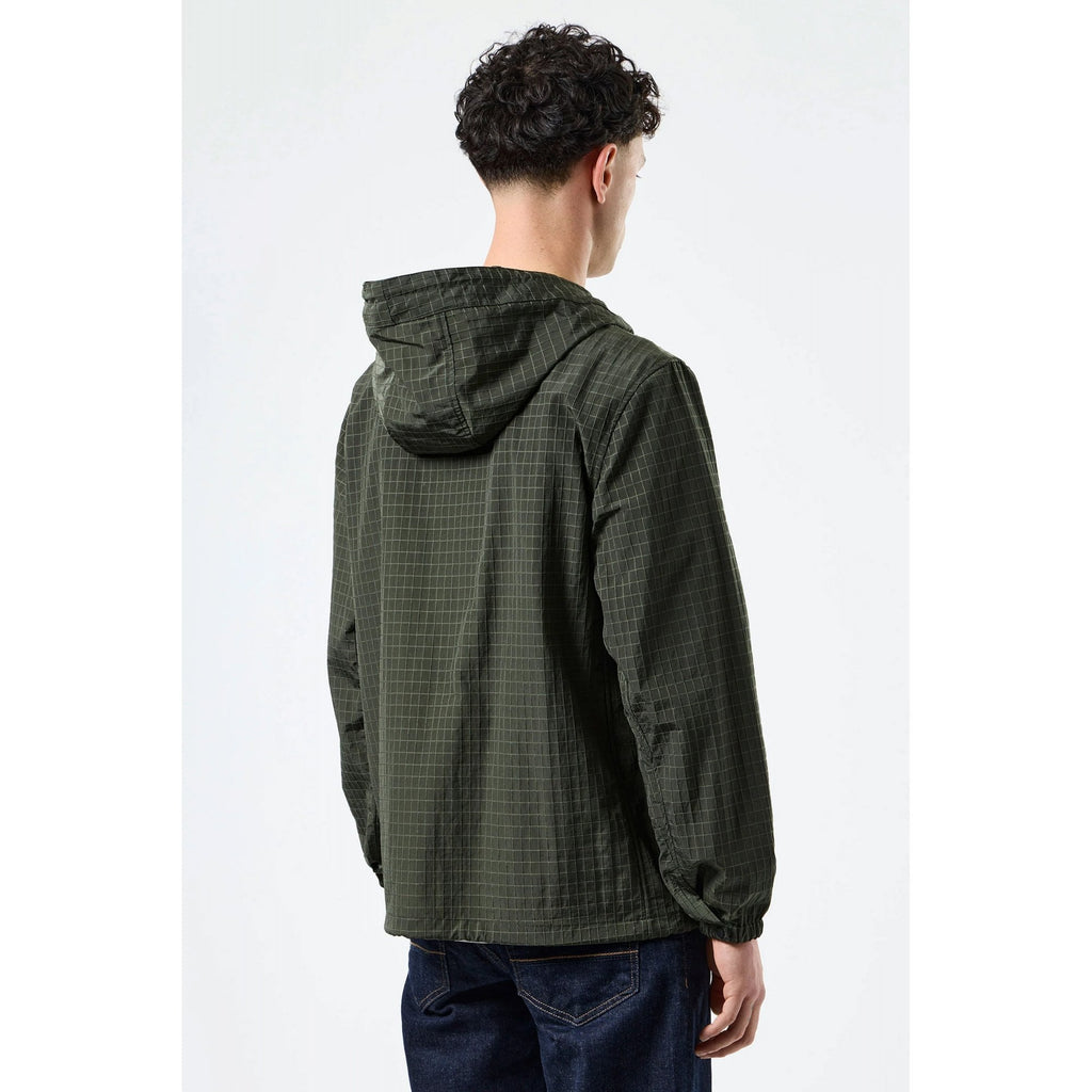 Weekend Offender OT3A05 Grohl Nylon Ripstop Overhead Lightweight Hood Top - Forest Green