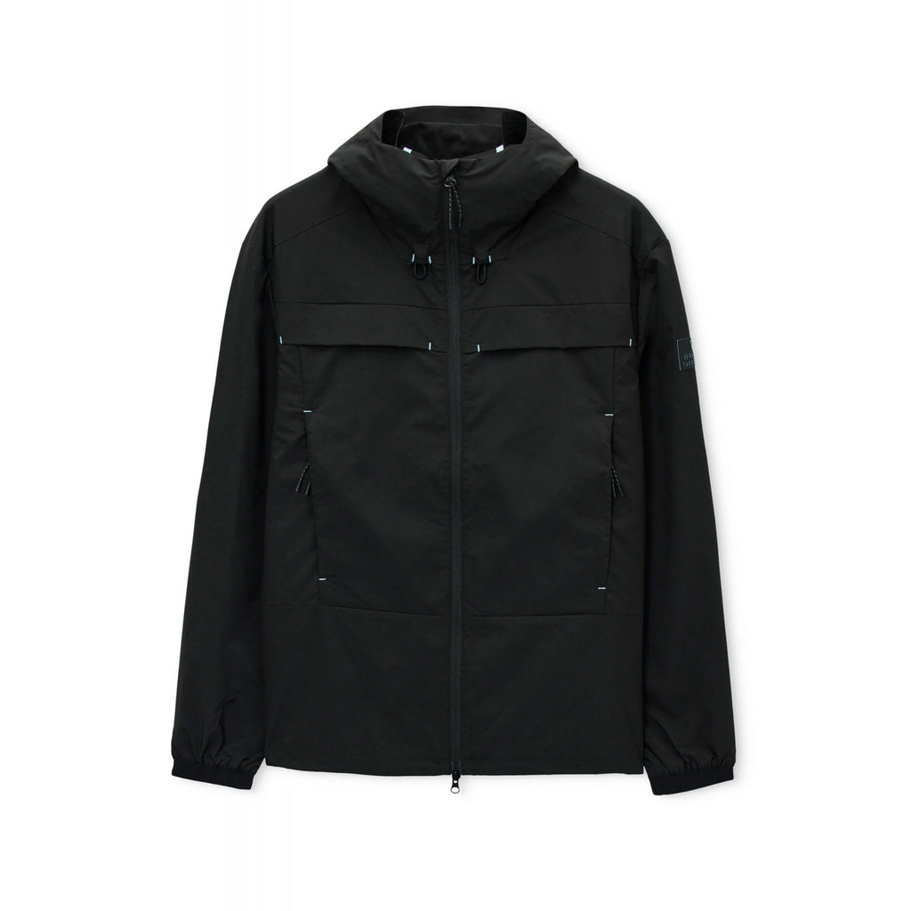 Weekend Offender JK3A35 Guadalajara Lightweight Windbreaker Hood Jacket - Black