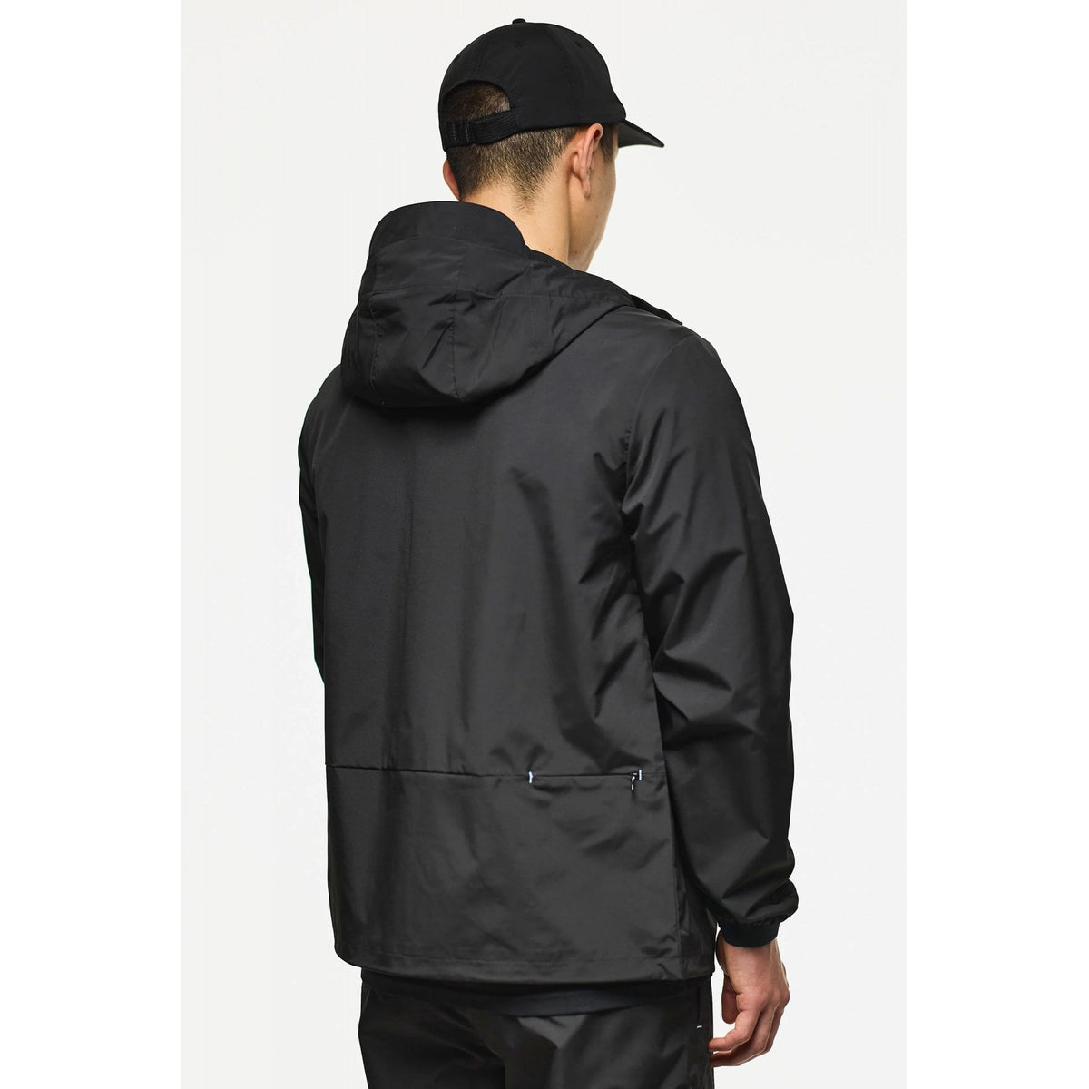 Weekend Offender JK3A35 Guadalajara Lightweight Windbreaker Hood Jacket - Black
