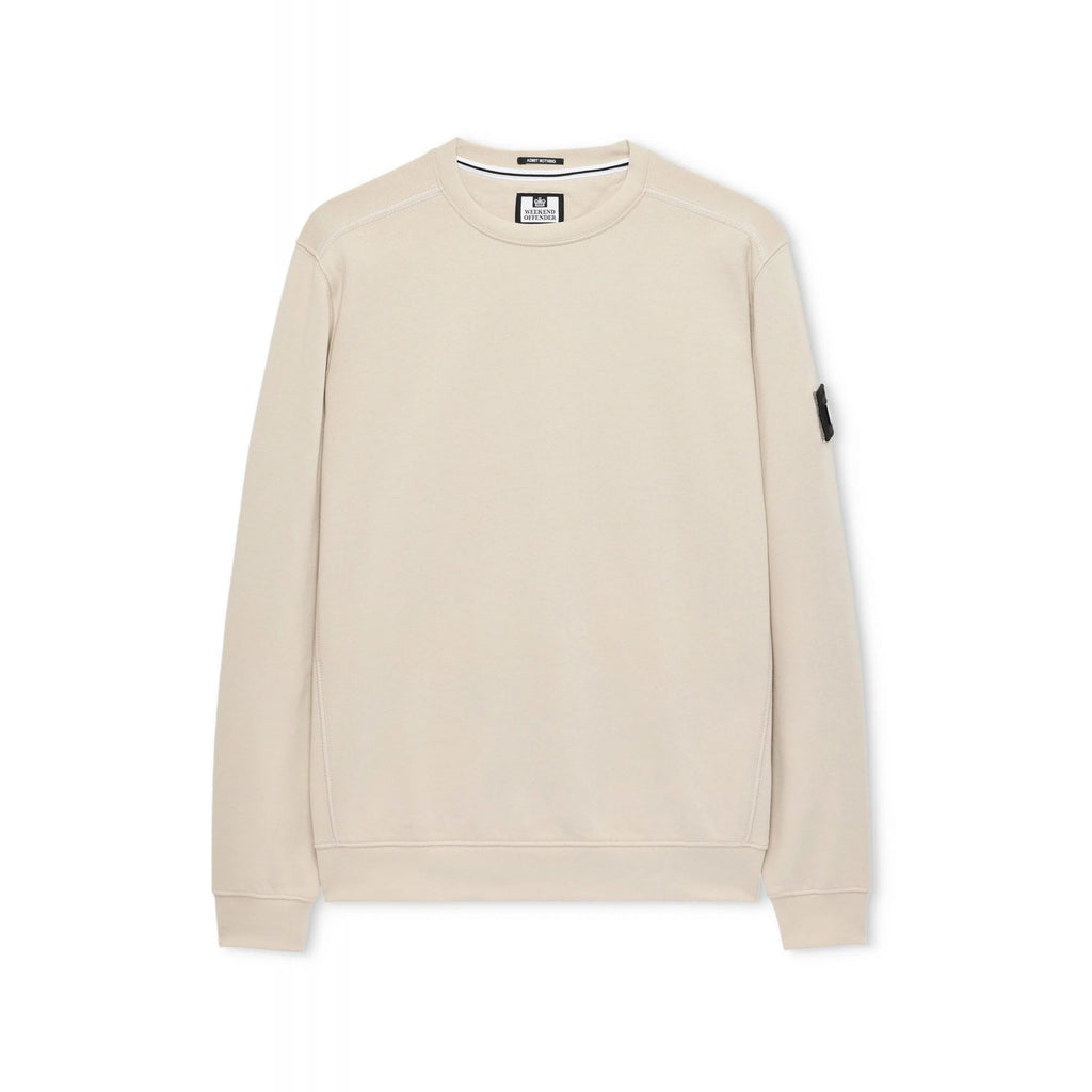 Weekend Offender SW3A21 Thunder Cotton Jersey Crew Neck Sweat Top