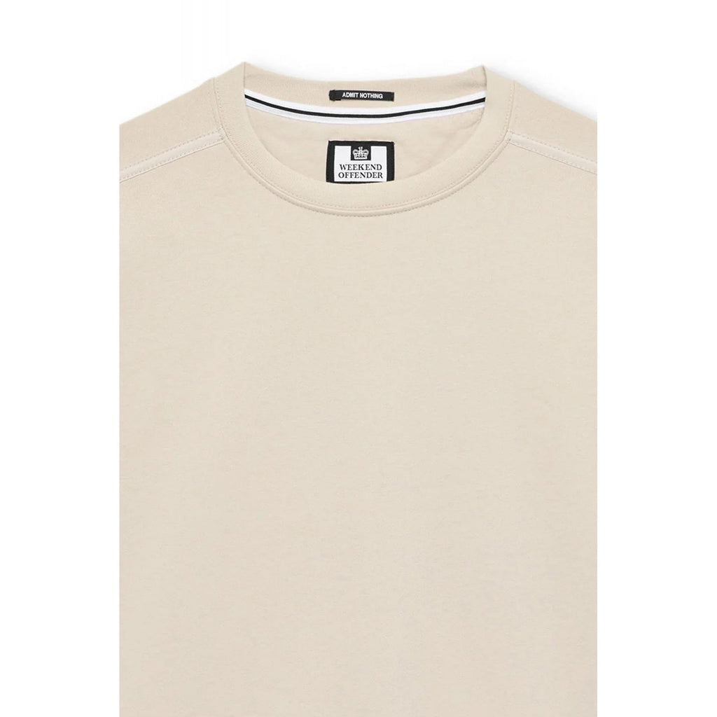 Weekend Offender SW3A21 Thunder Cotton Jersey Crew Neck Sweat Top