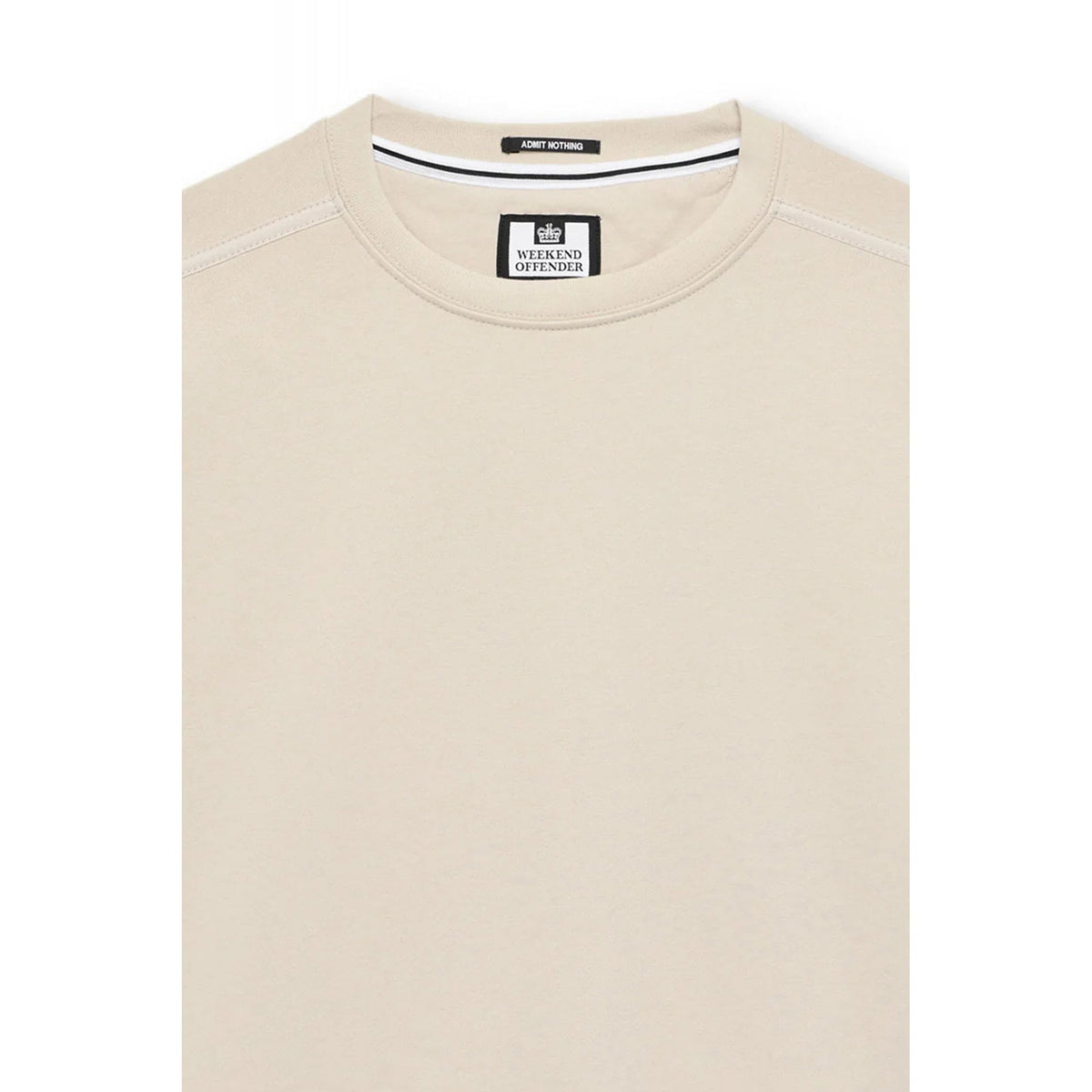 Weekend Offender SW3A21 Thunder Cotton Jersey Crew Neck Sweat Top