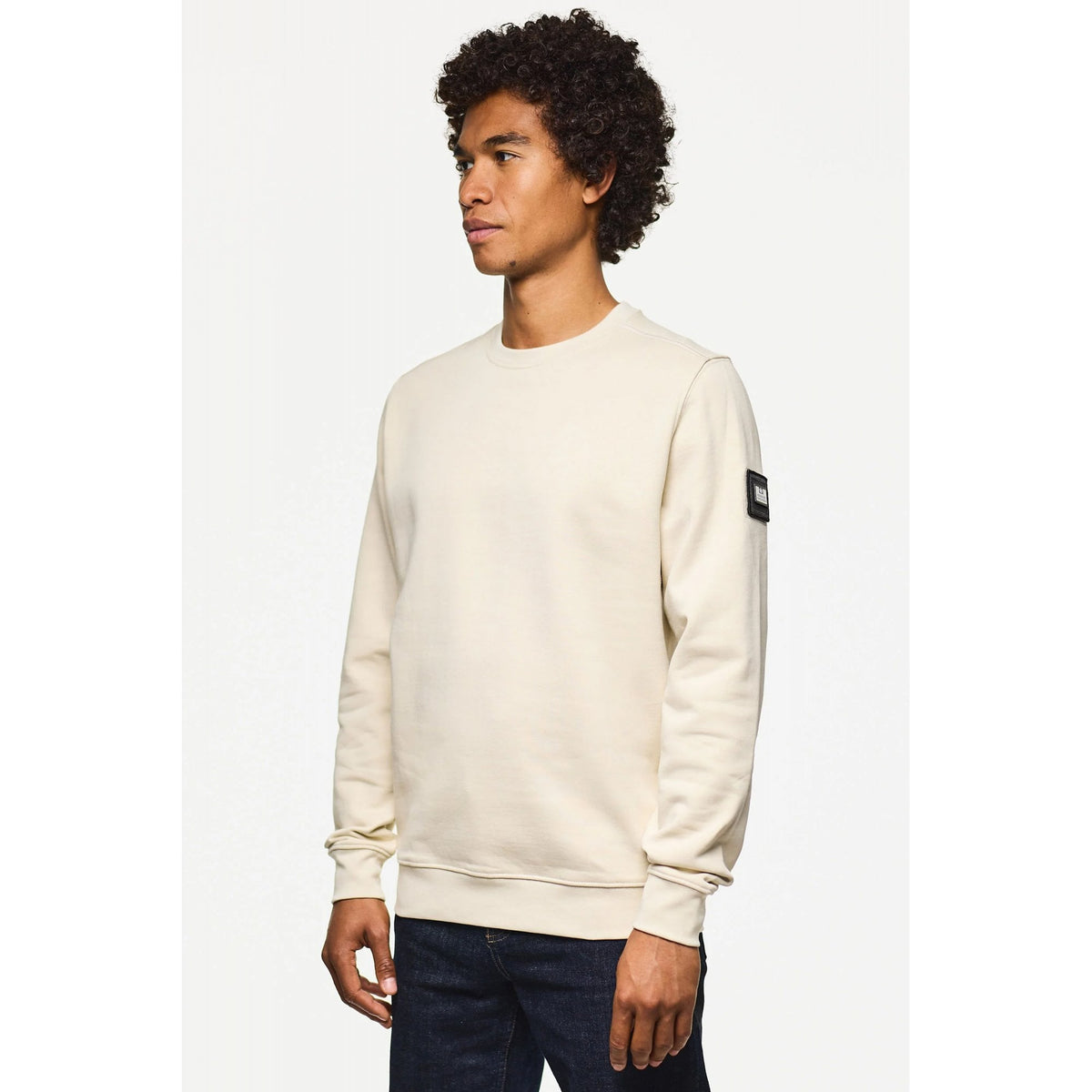 Weekend Offender SW3A21 Thunder Cotton Jersey Crew Neck Sweat Top