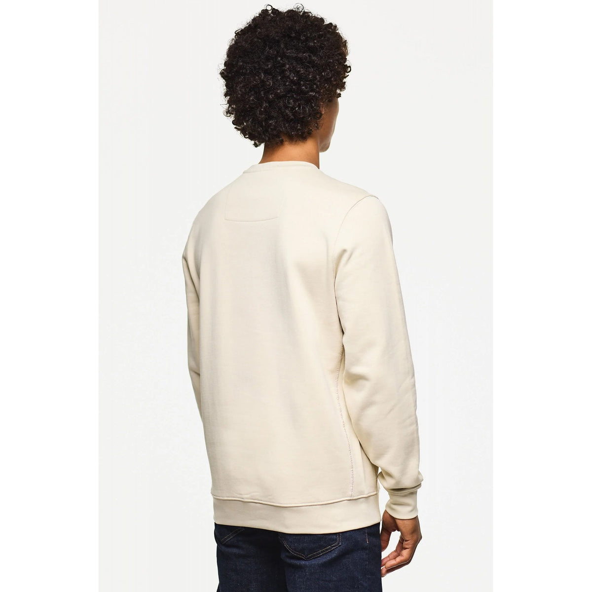 Weekend Offender SW3A21 Thunder Cotton Jersey Crew Neck Sweat Top