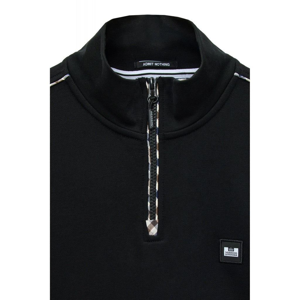 Weekend Offender SW3A17 Matisa Quarter Zip Long Sleeve High Neck Sweat Top