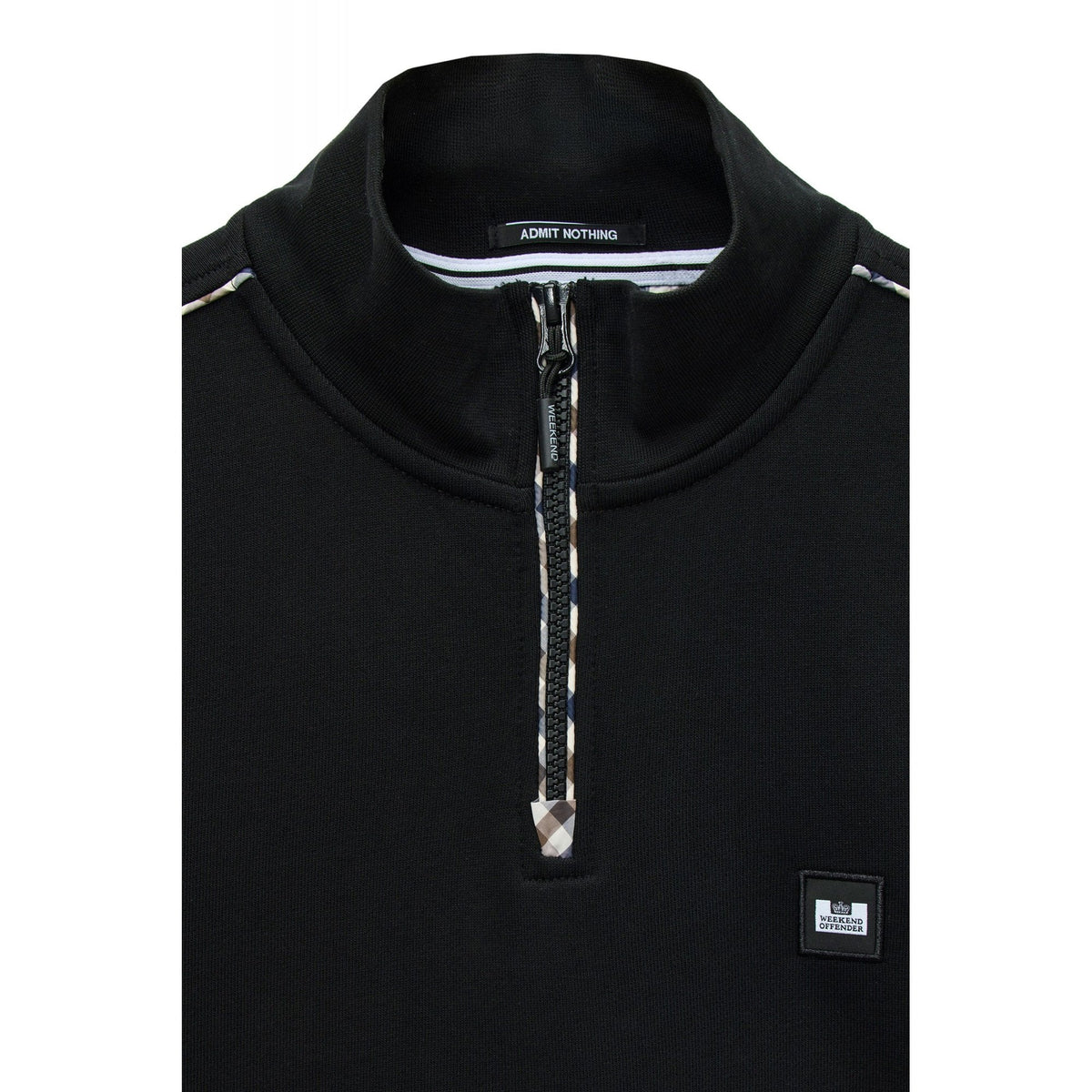 Weekend Offender SW3A17 Matisa Quarter Zip Long Sleeve High Neck Sweat Top