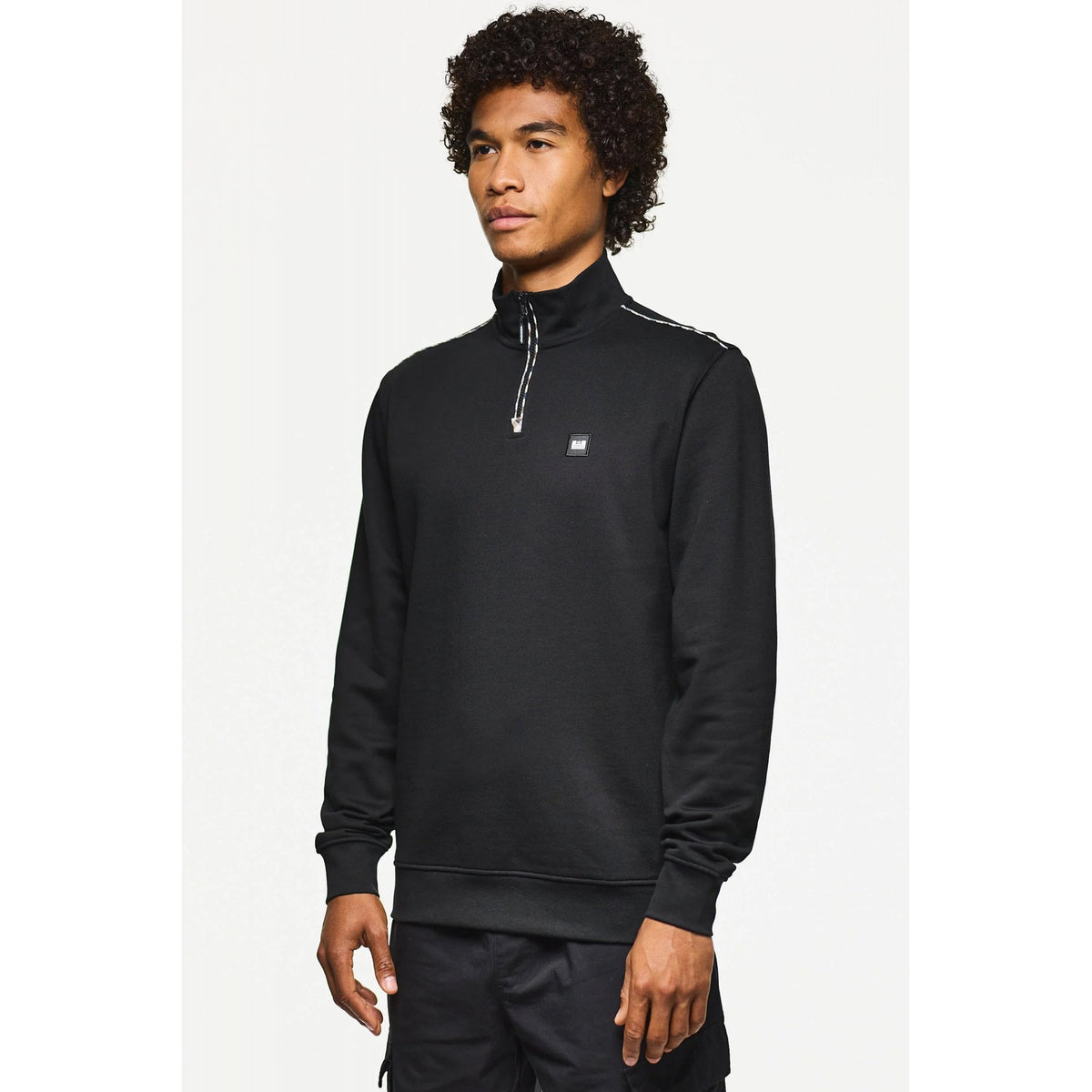 Weekend Offender SW3A17 Matisa Quarter Zip Long Sleeve High Neck Sweat Top