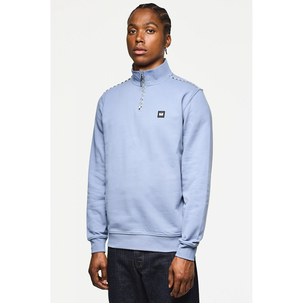 Weekend Offender SW3A17 Matisa Quarter Zip Long Sleeve High Neck Sweat Top