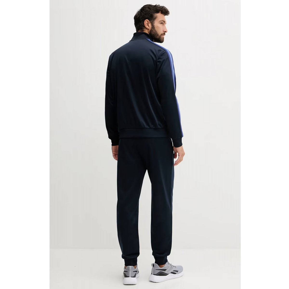 EA7 | Emporio Armani AF12449 0970 Contrast 7 Lines Tape Tracksuit Set - Dark Navy