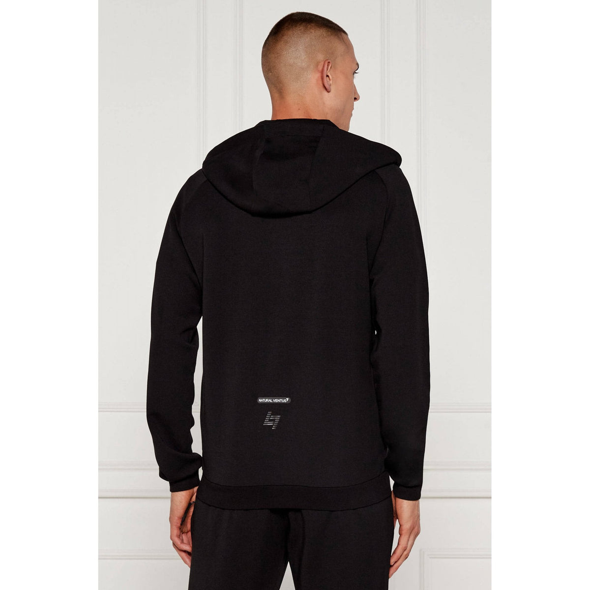 EA7 | Emporio Armani AF12501 0665 Dynamic Athlete Natural VENTUS7 Hood Tracksuit Set - Black