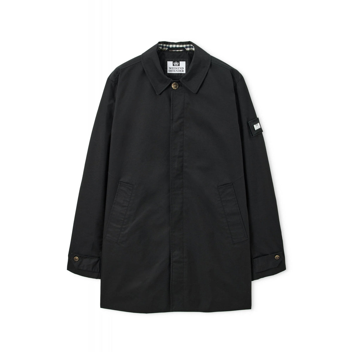 Weekend Offender 2421 Whitehouse Mid Length Mac Lightweight Collar Jacket