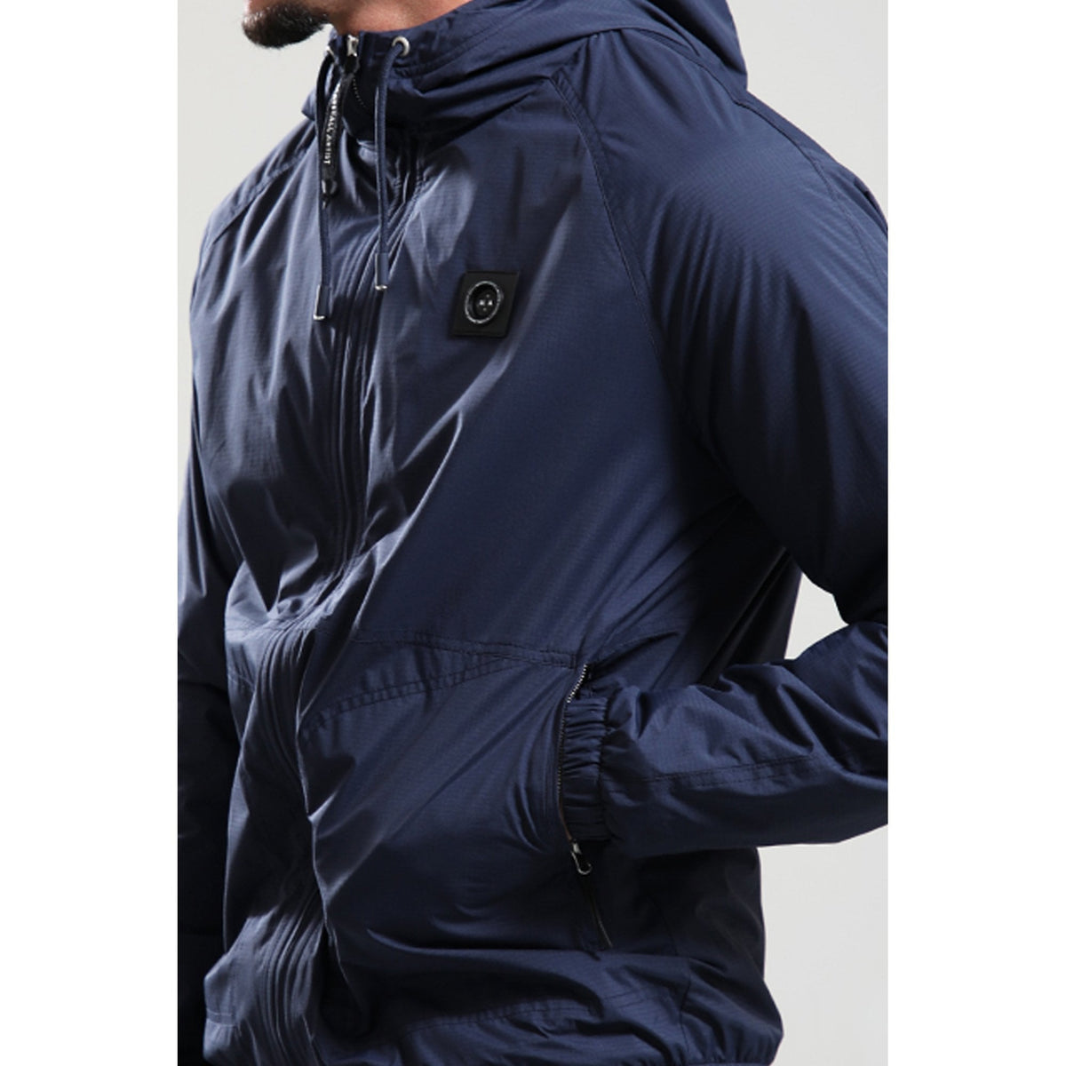 Marshall Artist | 1096 Nylon Ripstop Blackridge Lightweight Shell Hood Jacket - Navy