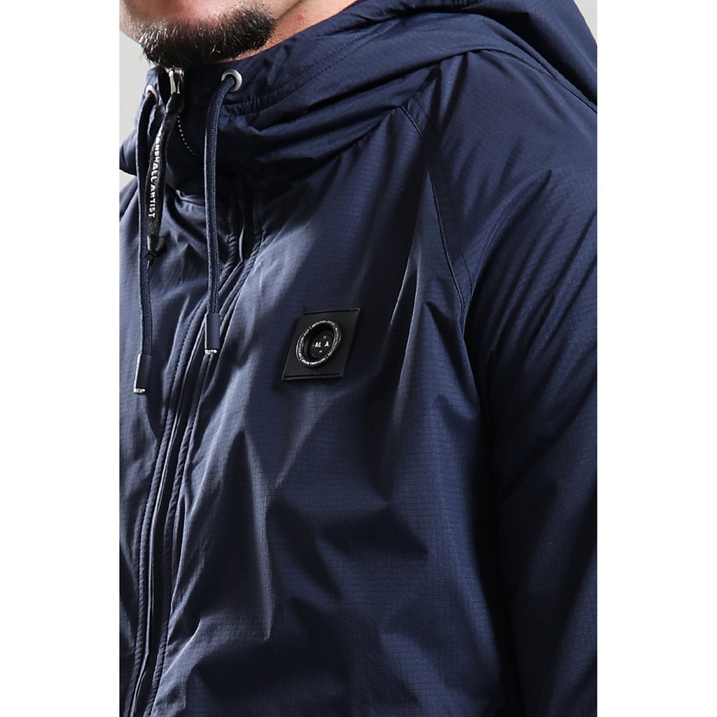 Marshall Artist | 1096 Nylon Ripstop Blackridge Lightweight Shell Hood Jacket - Navy