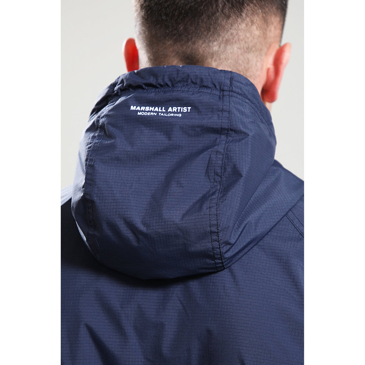 Marshall Artist | 1096 Nylon Ripstop Blackridge Lightweight Shell Hood Jacket - Navy