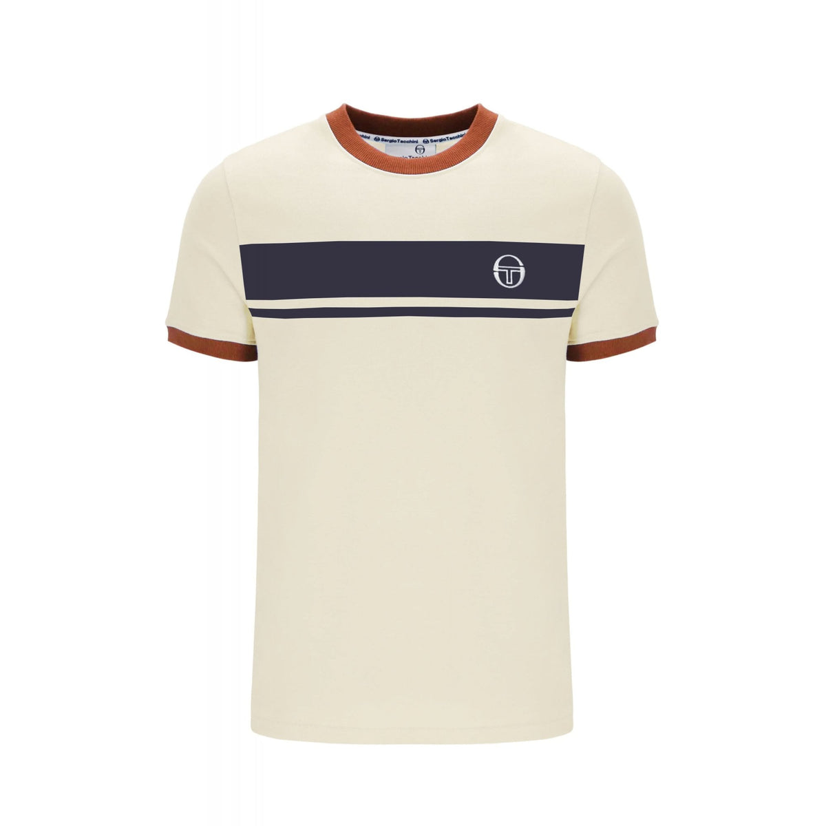 Sergio Tacchini | Master 4593 Retro Contrast Stripe Half Sleeve T-Shirt