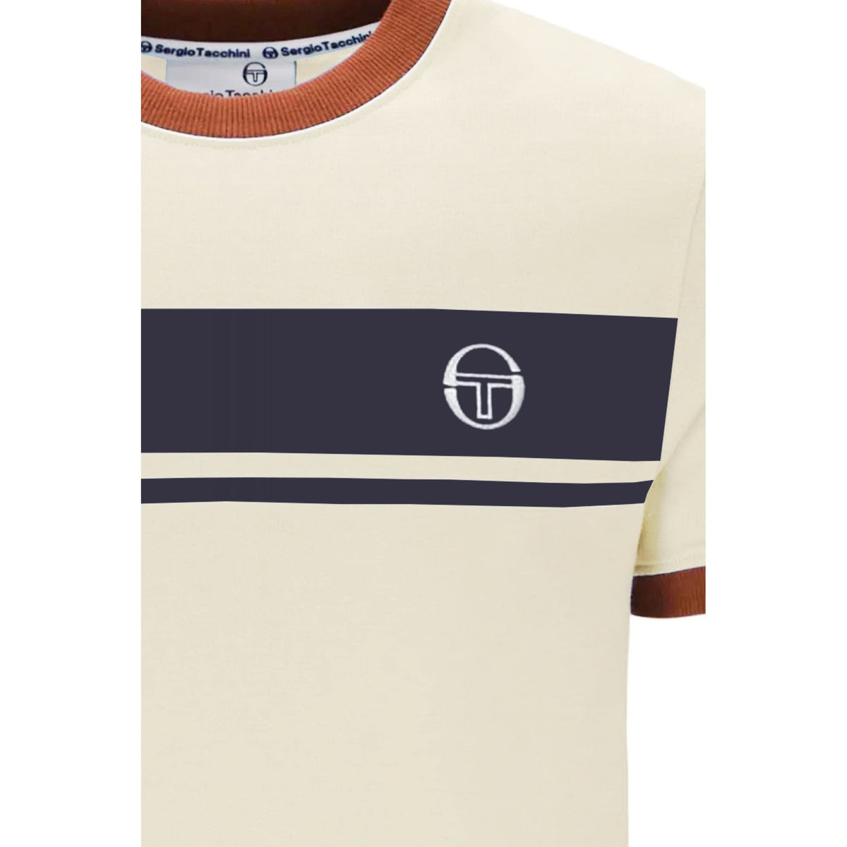 Sergio Tacchini | Master 4593 Retro Contrast Stripe Half Sleeve T-Shirt