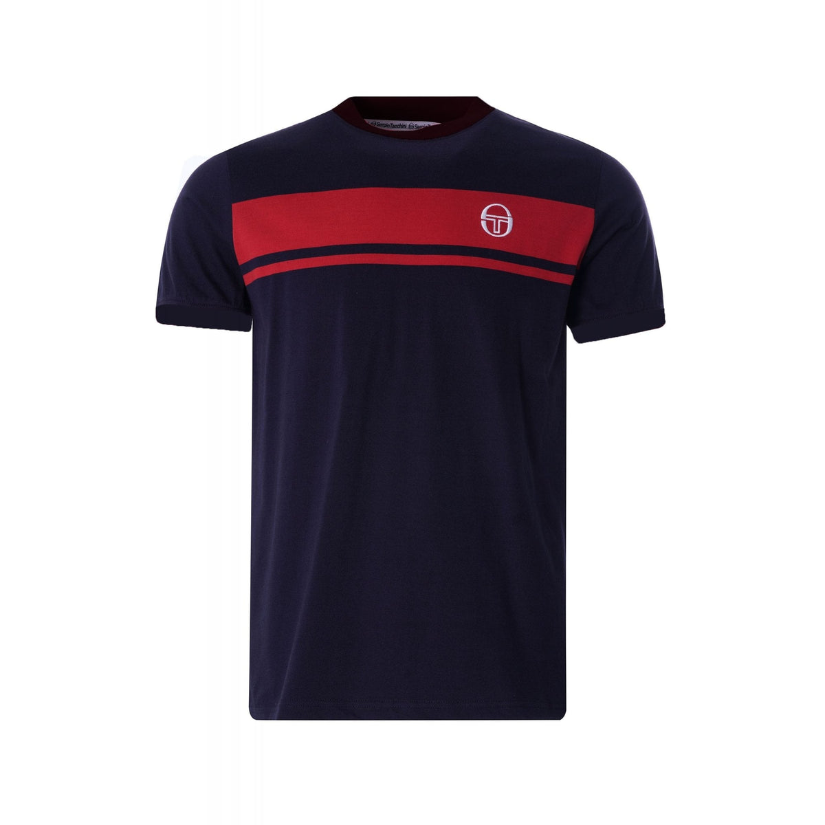 Sergio Tacchini | Master 4593 Retro Contrast Stripe Half Sleeve T-Shirt