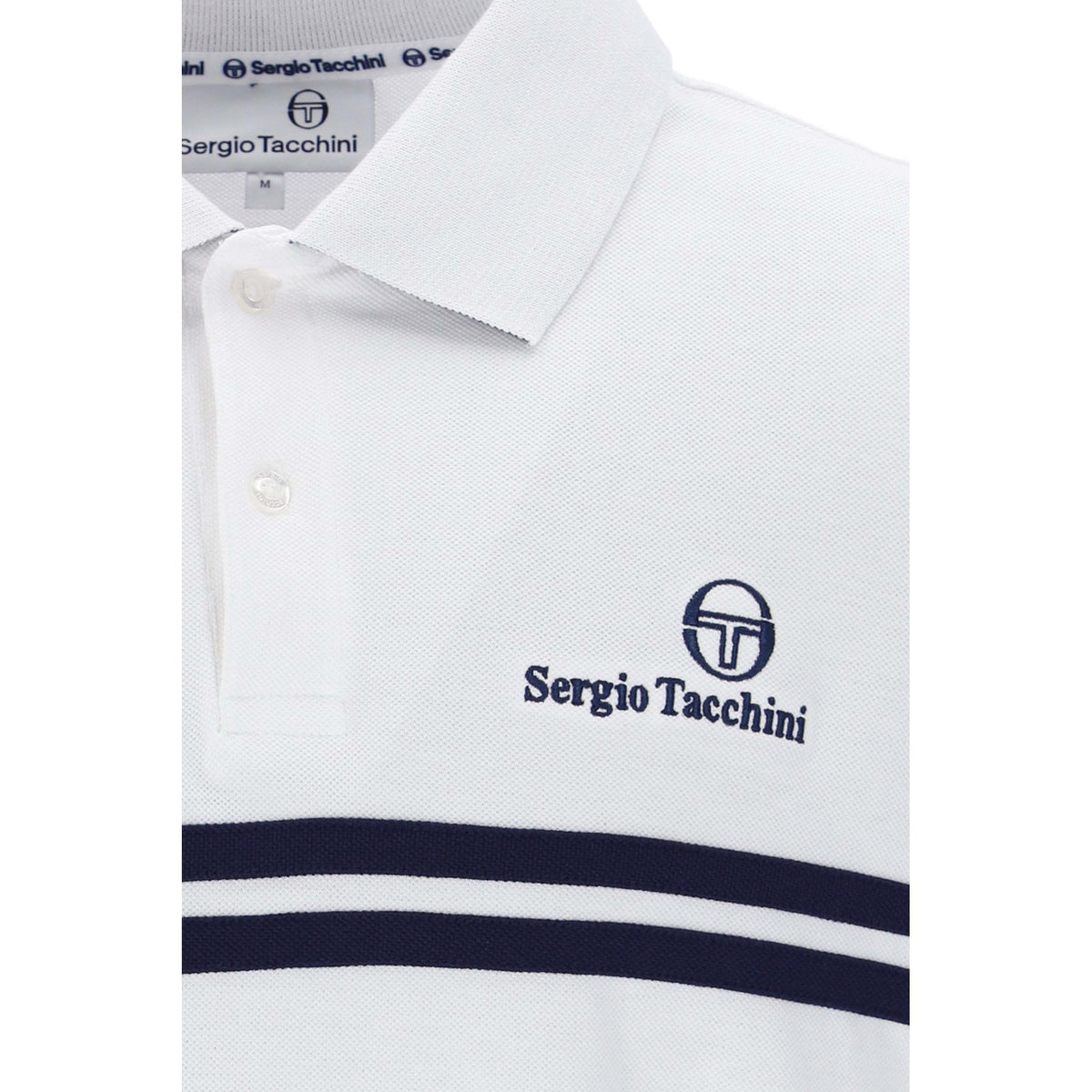 Sergio Tacchini | New Supermac 1140-210 Contrast Double Stripe Polo T-Shirt