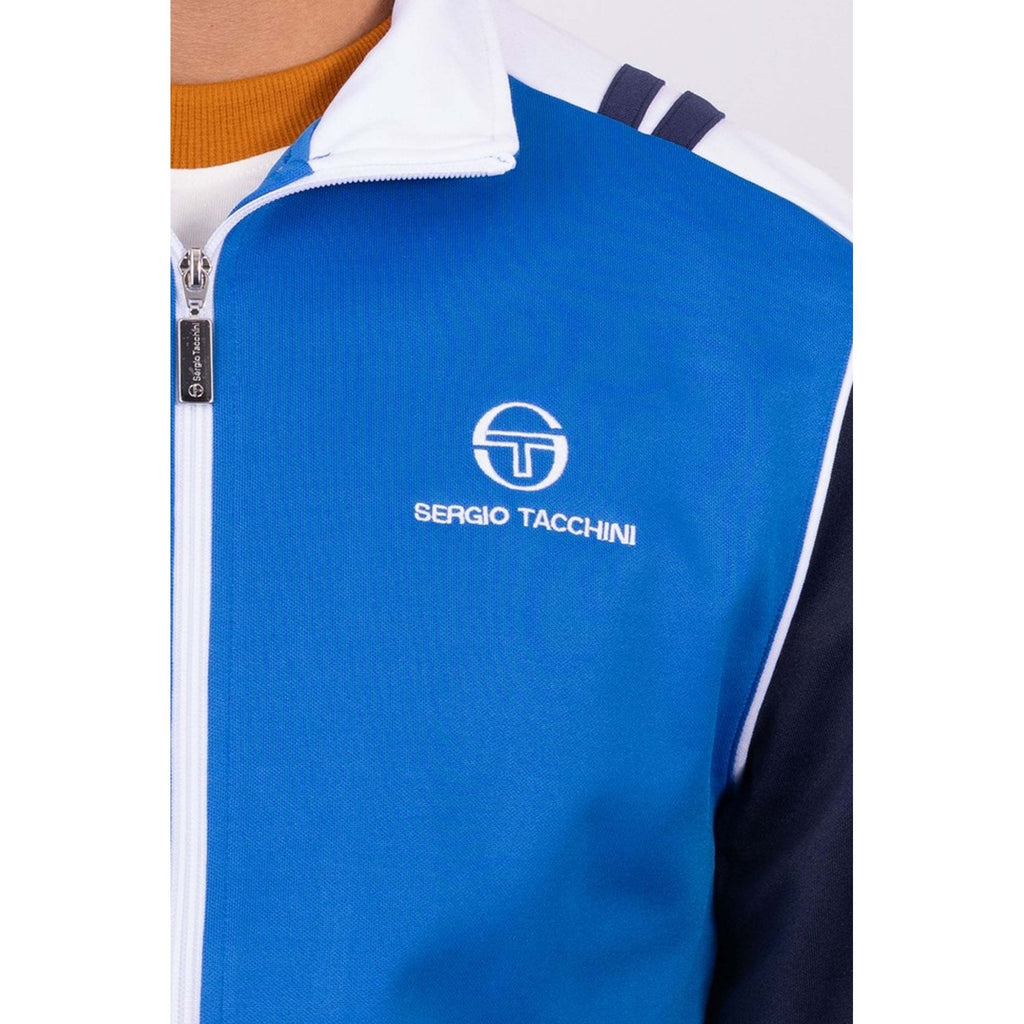 Sergio Tacchini | Drive 1230-187 Retro Contrast Colour Block Track Top - Directoire Blue