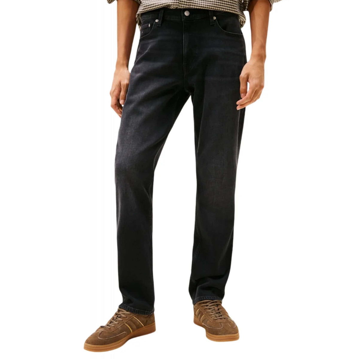 Tommy Jeans | DM22180 Ryan Slim Straight Fit Denim Jean - Black Wash