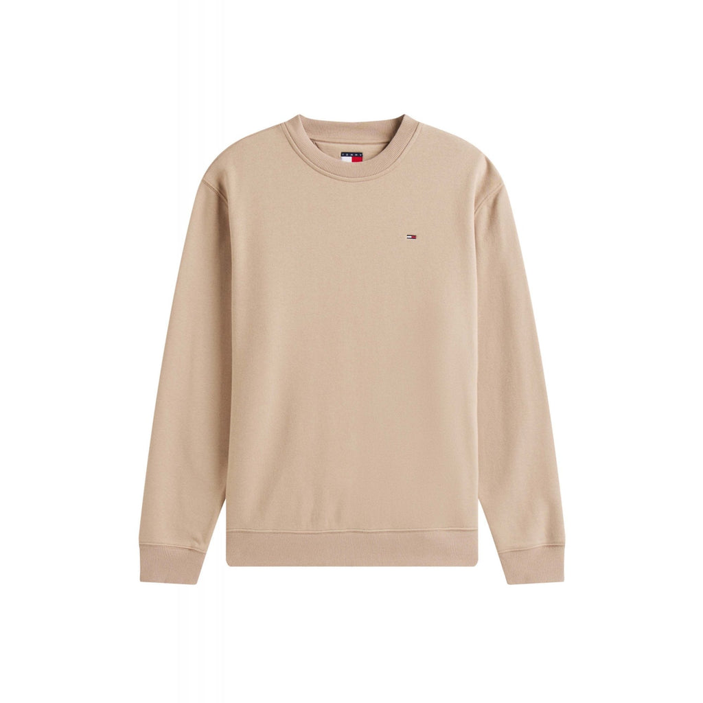 Tommy Jeans | DM20741 Brushed Fleece Small Flag Logo Crew Sweat Top