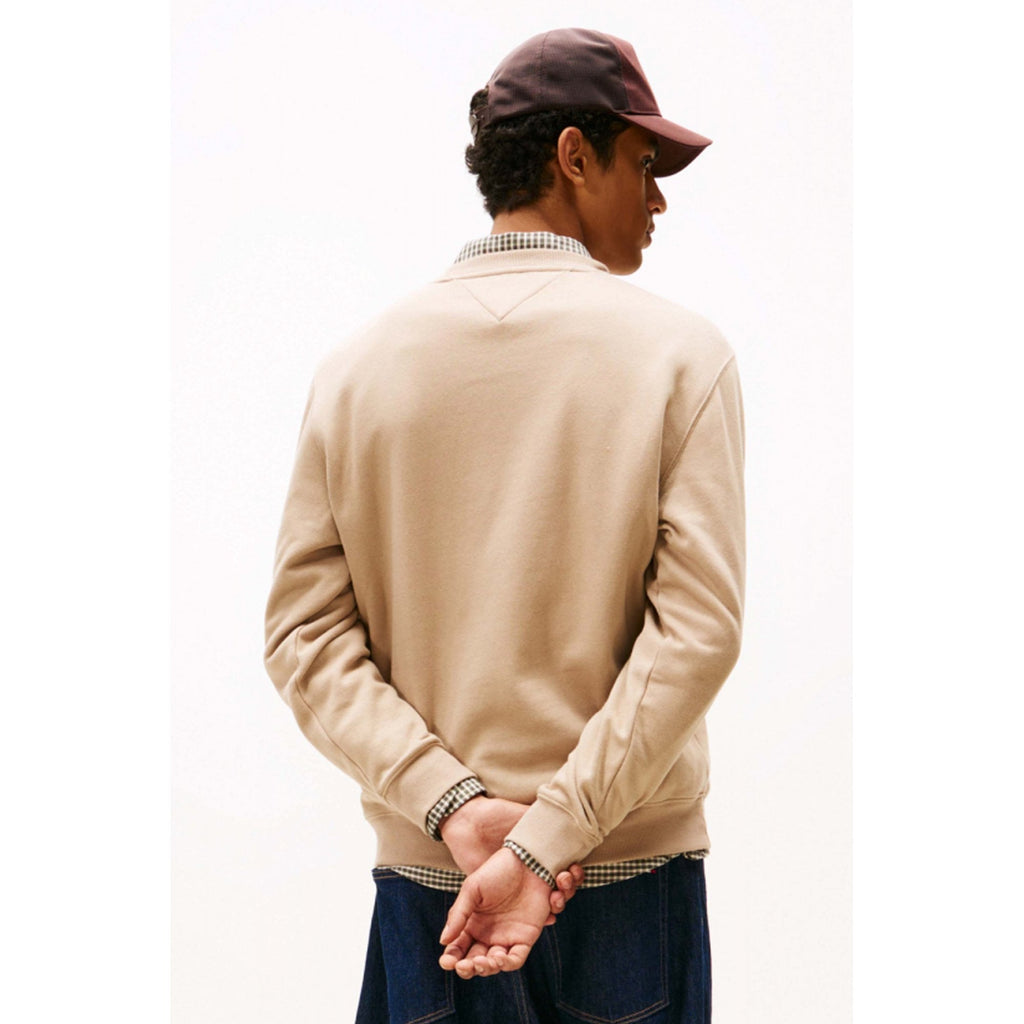 Tommy Jeans | DM20741 Brushed Fleece Small Flag Logo Crew Sweat Top