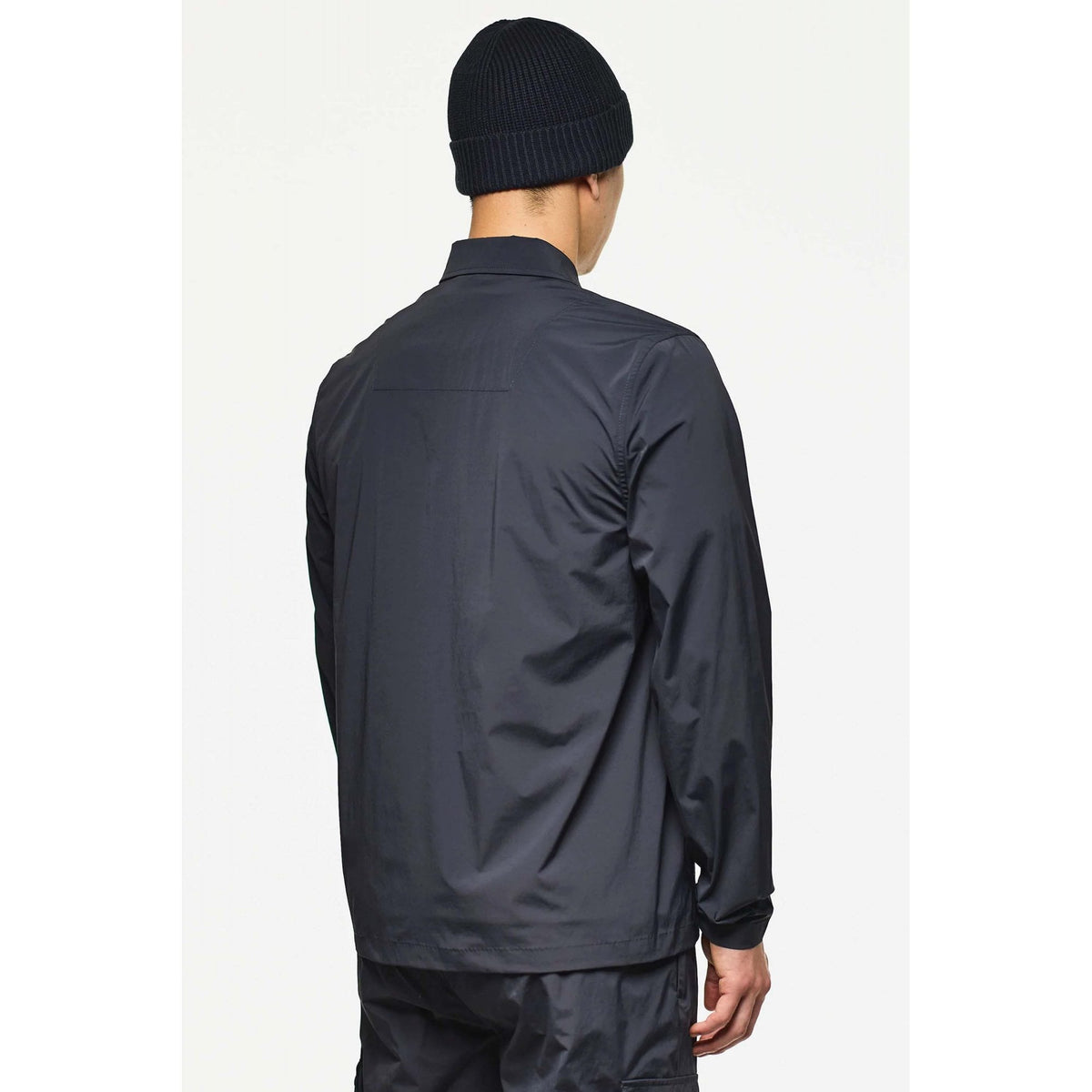 Weekend Offender OS3A03 Southbank Lightweight Technical Nylon Collar Overshirt Jacket