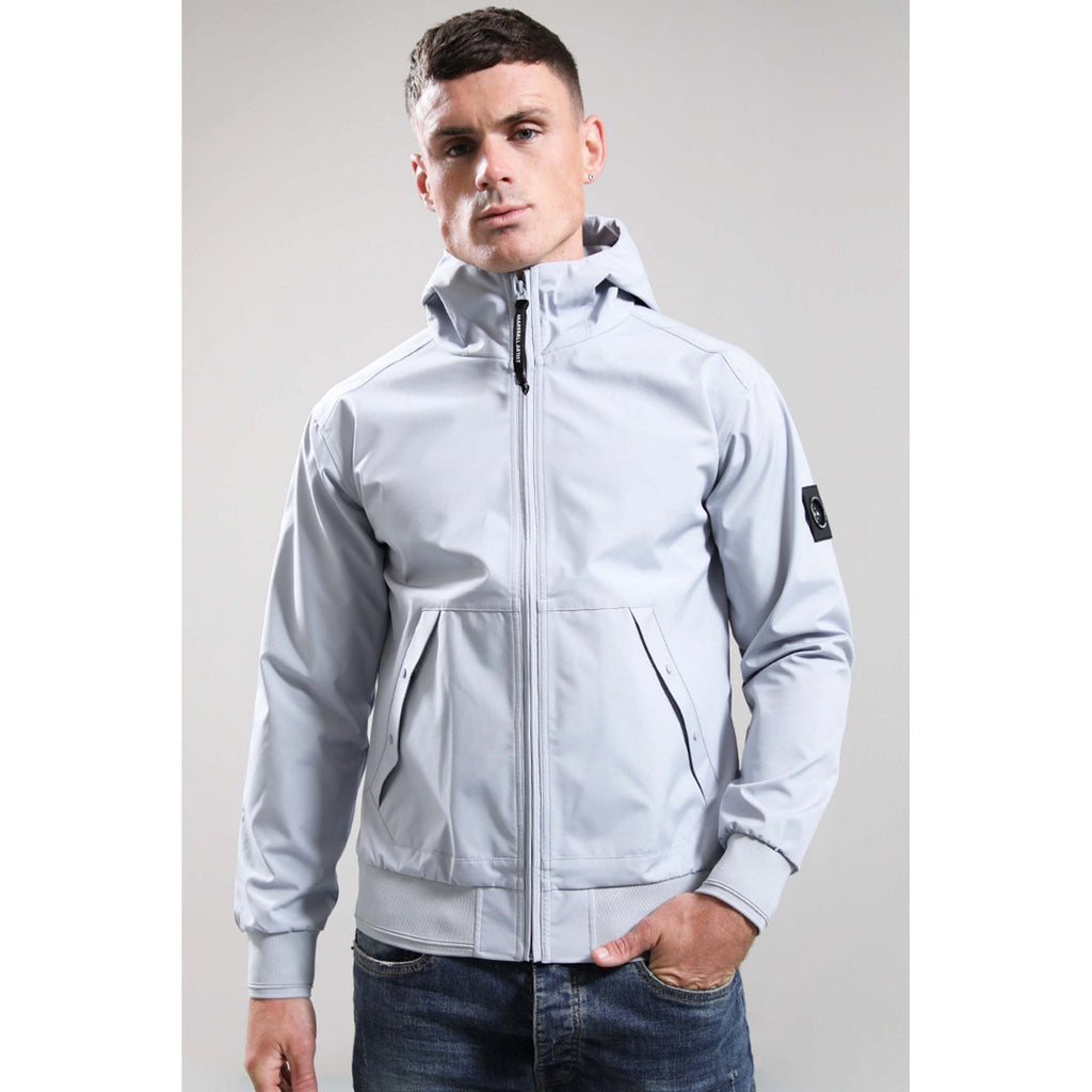 Marshall Artist | 1089 Meldon Lightweight Soft Shell Hood Jacket - Ghost Grey