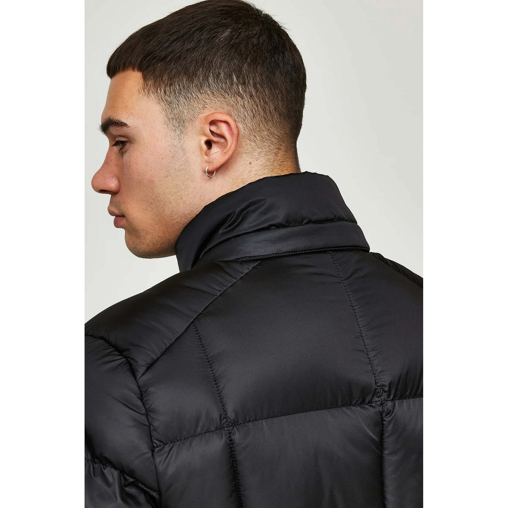 Alessandro Zavetti | AZ Savinio 5964 Short Puffer Bomber Faux Fur Hood Jacket - Black