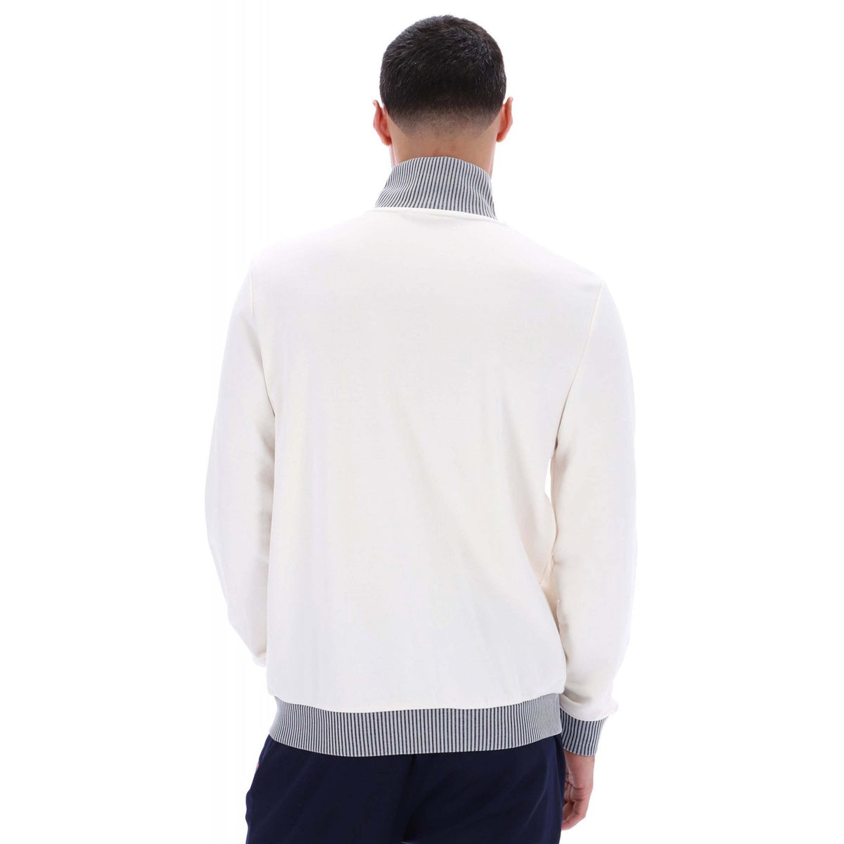 Fila Zayn MH002 Vintage Lenticular Piping Track Top - Gardenia/Navy