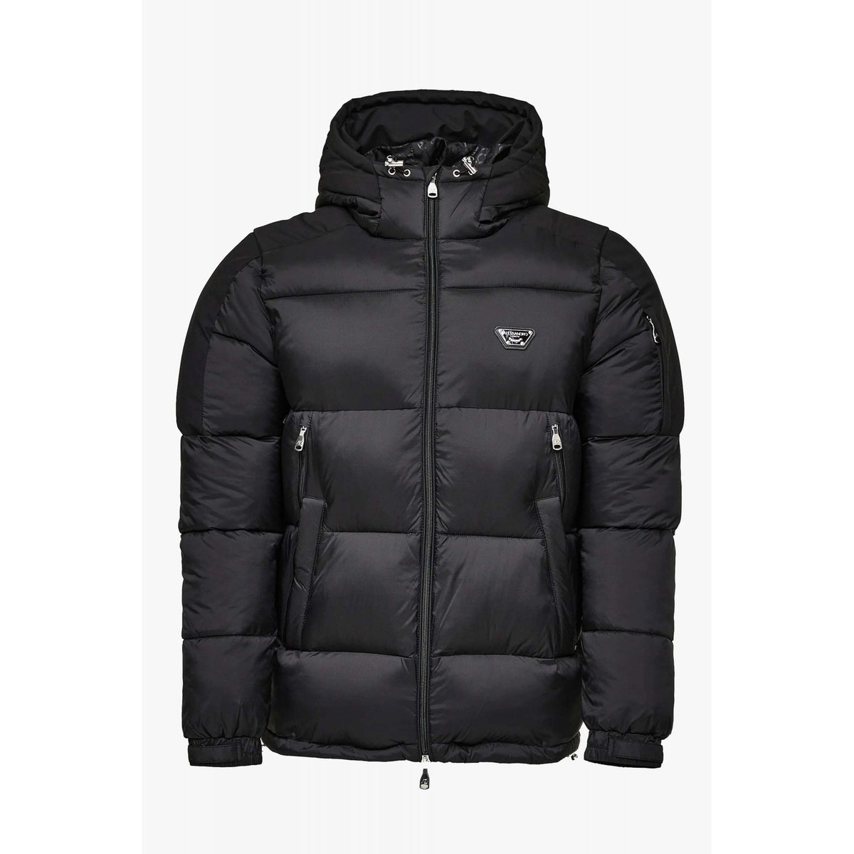 Alessandro Zavetti | AZ Nevori 8510 Short Puffer Hood Jacket - Black